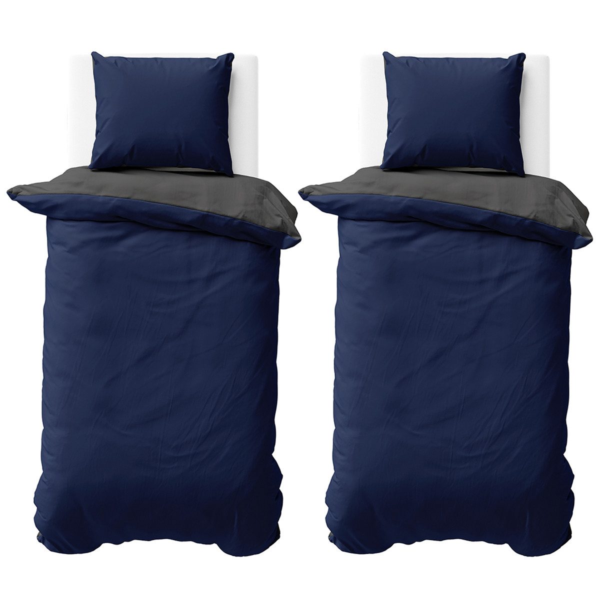 Visaggio Bettwäsche Mikrofaser Allergiker geeignet Doubleface Wendebettwäsc günstig online kaufen