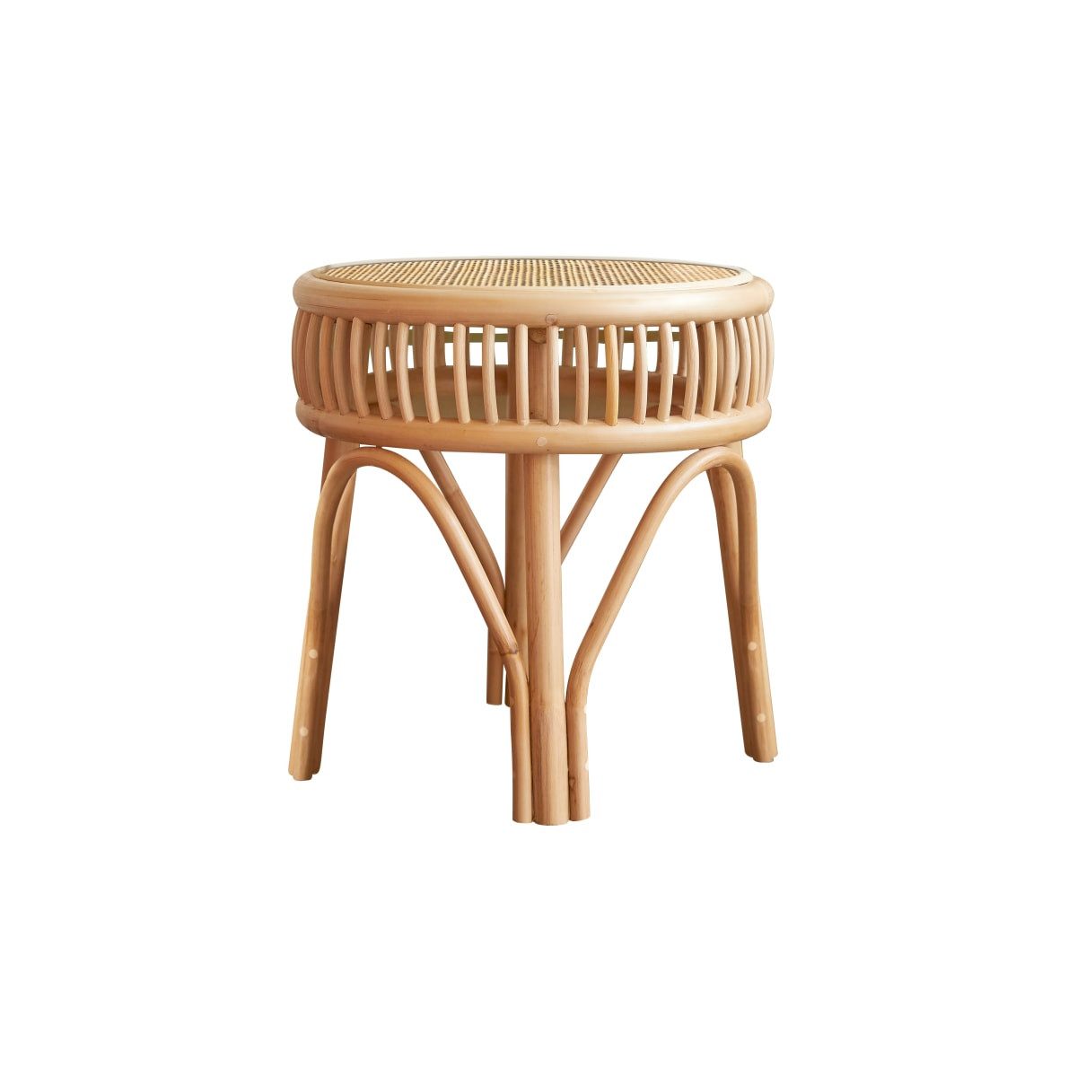 Tikamoon Nachttisch Kinder-Nachttisch Zita aus Rattanrohr