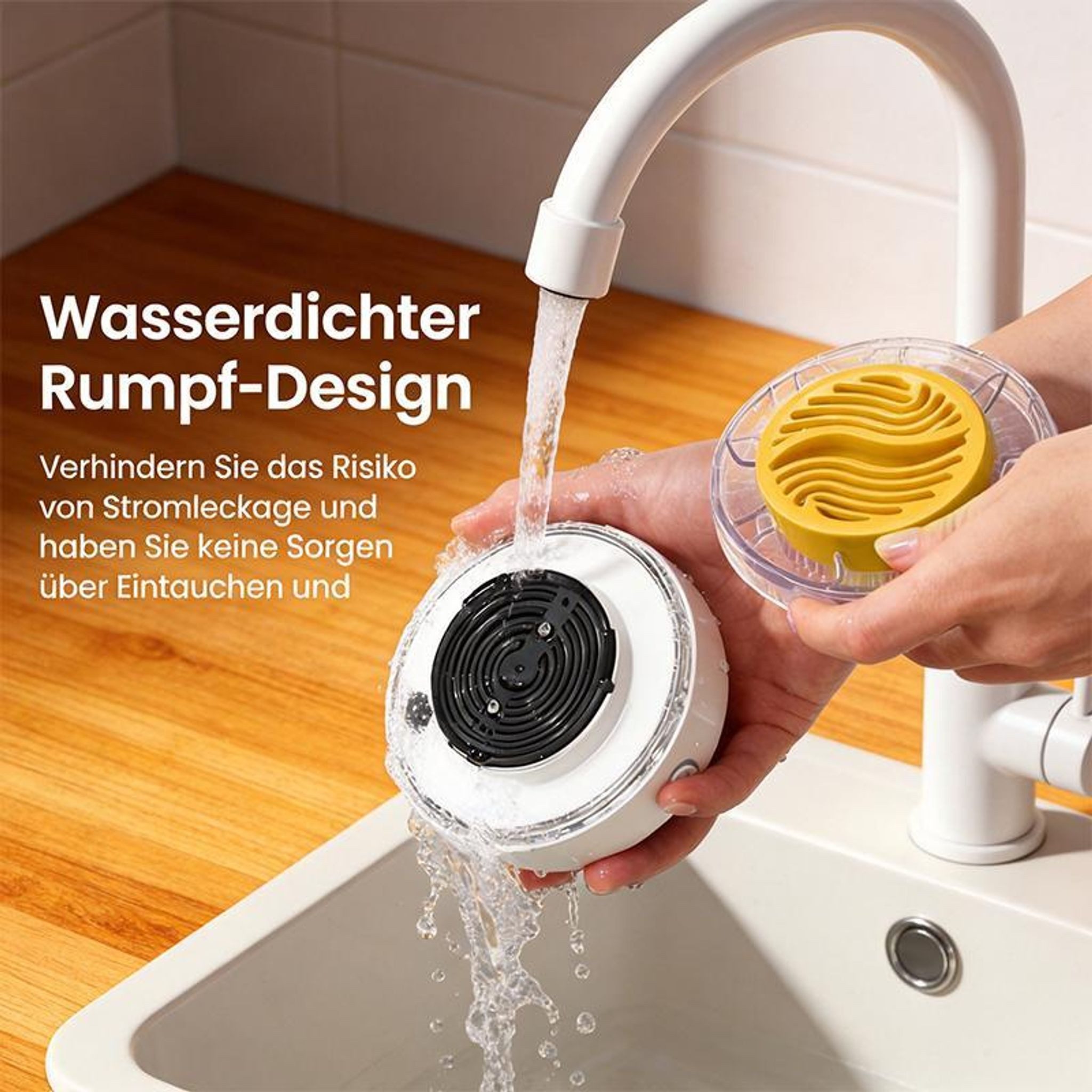 FELIXLEO Zwiebelhacker Elektrische Obst und Gemüse Waschmaschine Reinigung mit Timer