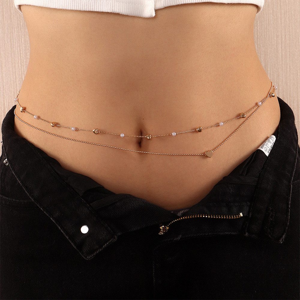 RWEUOQ Kettengürtel Taillenkette Strass Körperkette Elegante günstig online kaufen