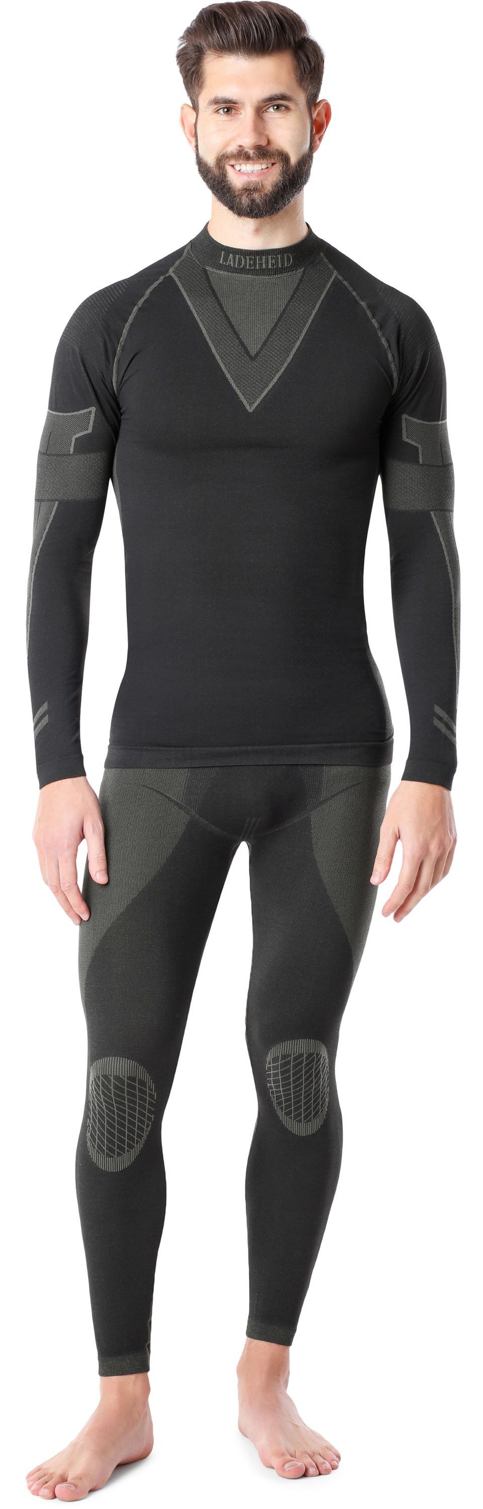 Ladeheid Funktionsunterhemd Herren Funktionsunterwäsche SET Shirt Unterhose Thermoaktiv LAGI003 (Set, mit Funktionsunterhose) – Bild 2 von 5