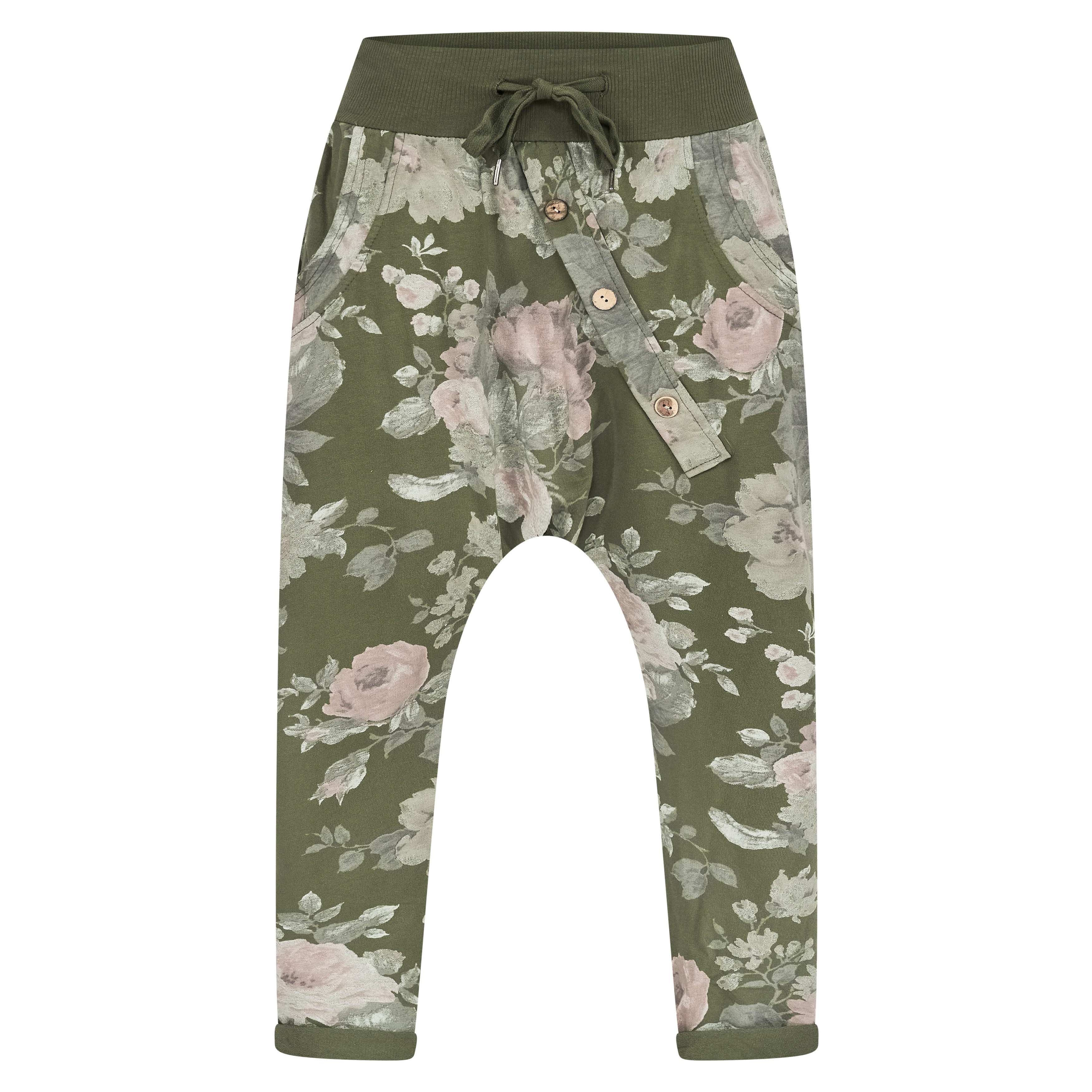 Mississhop Boyfriend-Hose Damen Hose Sweatpants Jogginghose Blumen M.130 günstig online kaufen