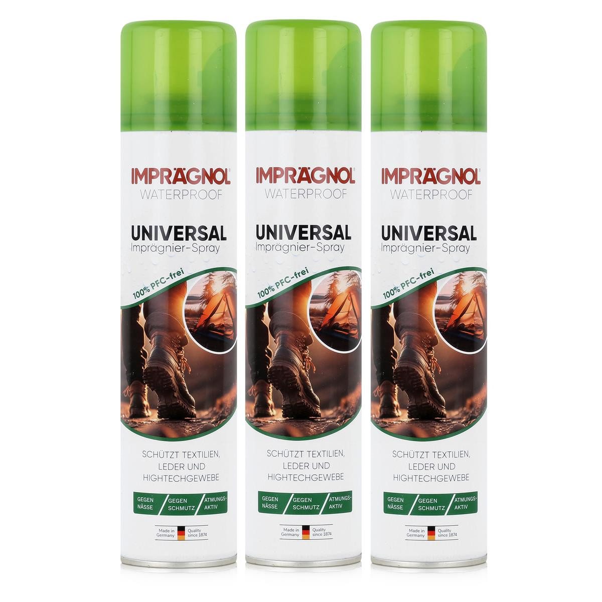 Imprägnol Imprägnol Universal Imprägnier-Spray 400ml schützt Textilien & Leder (Spezialwaschmittel