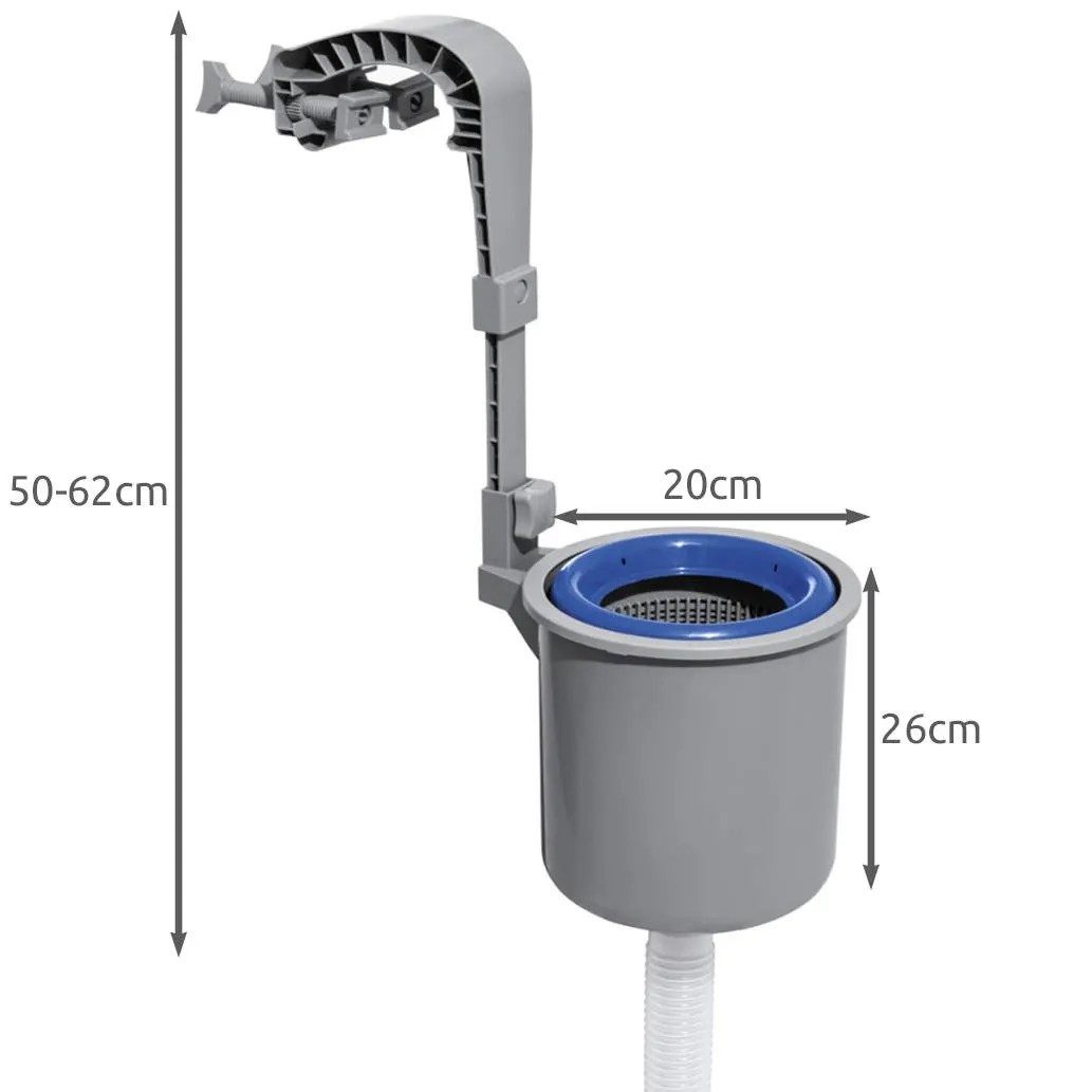 BESTWAY Skimmer Oberflächenabsauger Pool (Spar-Set, 1 St), Doppelfunktion, verstellbar, korrosionsbeständig