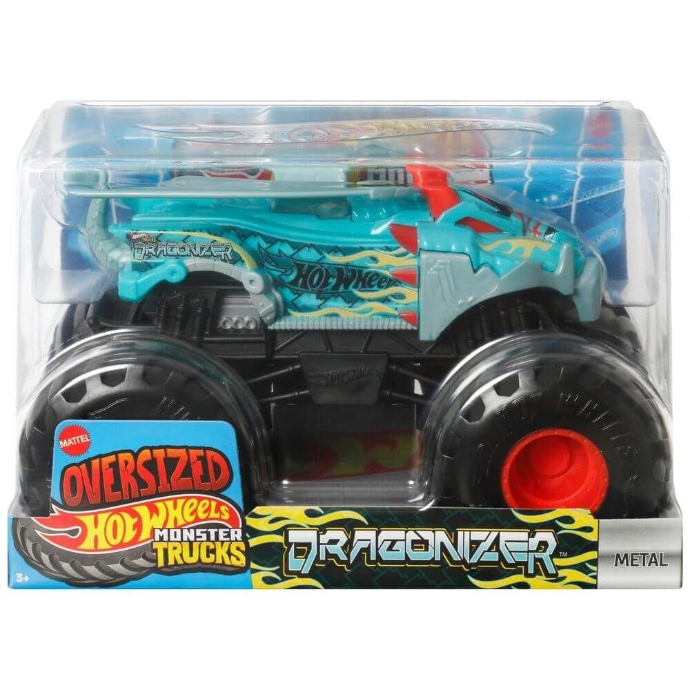 Mattel® Spielzeug-Monstertruck Mattel FYJ83, JCC90 - Hot Wheels Monster Truck 1:24 - Dragonizer