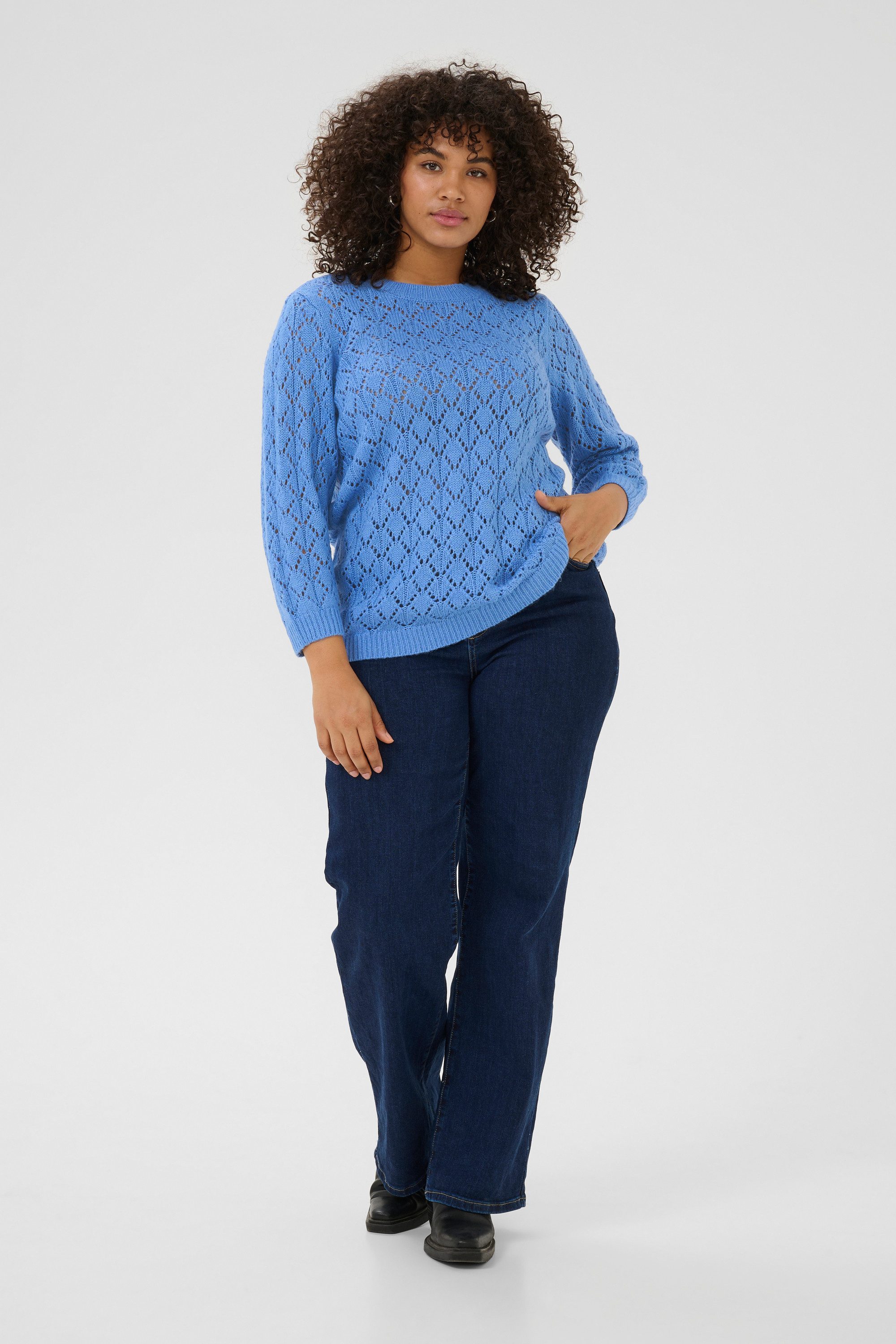 KAFFE Curve Strickpullover Strickpullover KCmika Große Größen