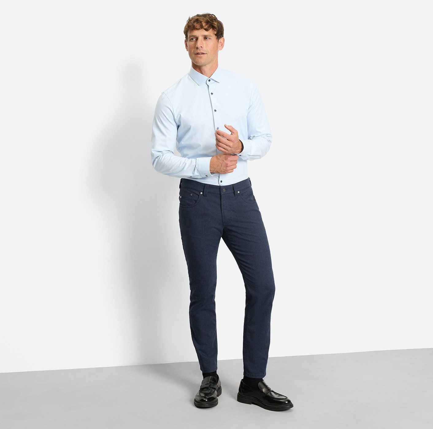 OLYMP Businesshemd No. Six super slim Jersey-Hemd – Bild 4 von 5
