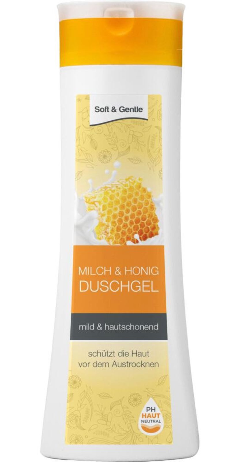 Schmees GmbH Duschgel 6x Soft&Gentle Duschgel 300ml Milch Honig Körperpflege Damen Frauen