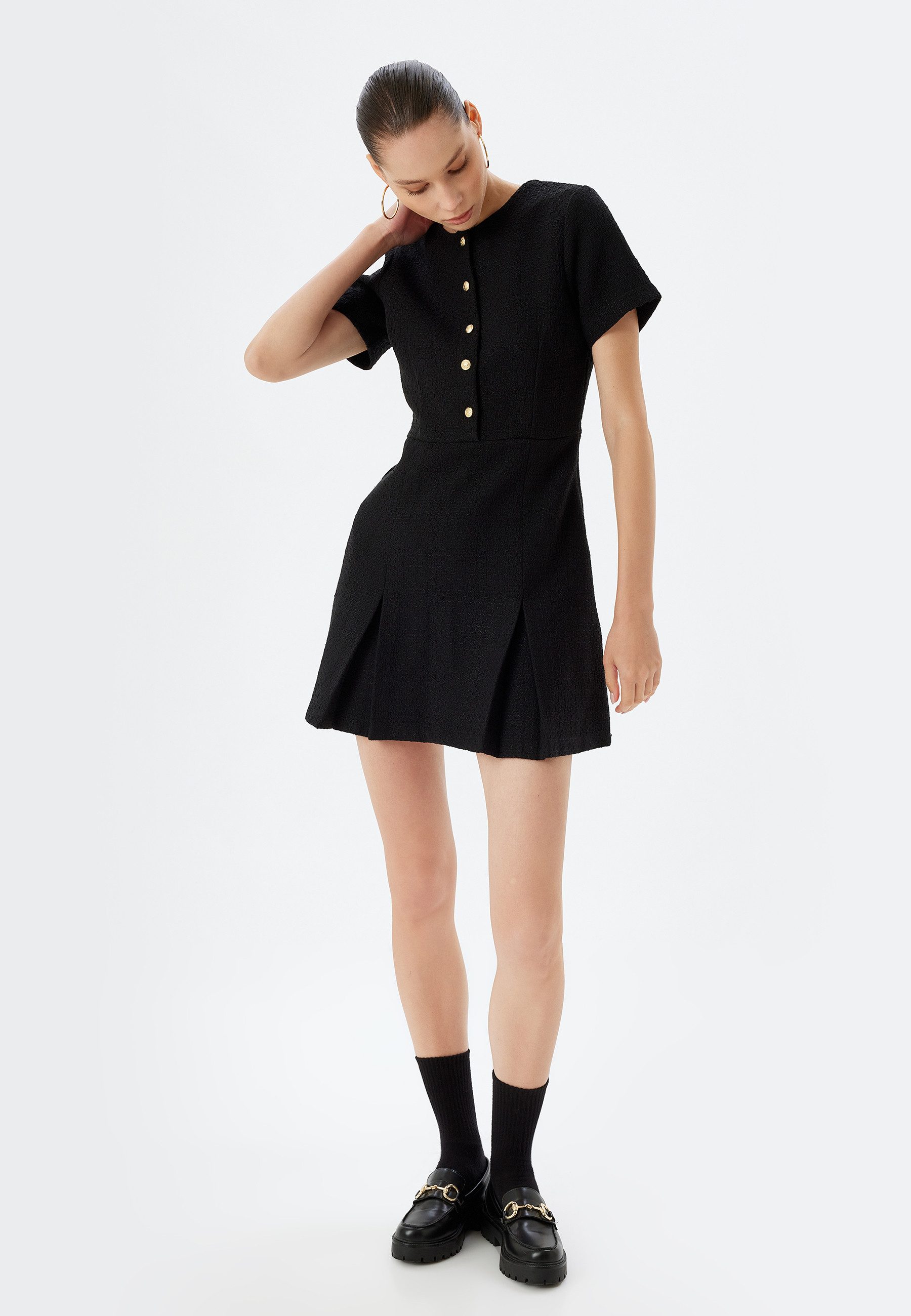 Koton Minikleid Mini Länge Slip Kleid