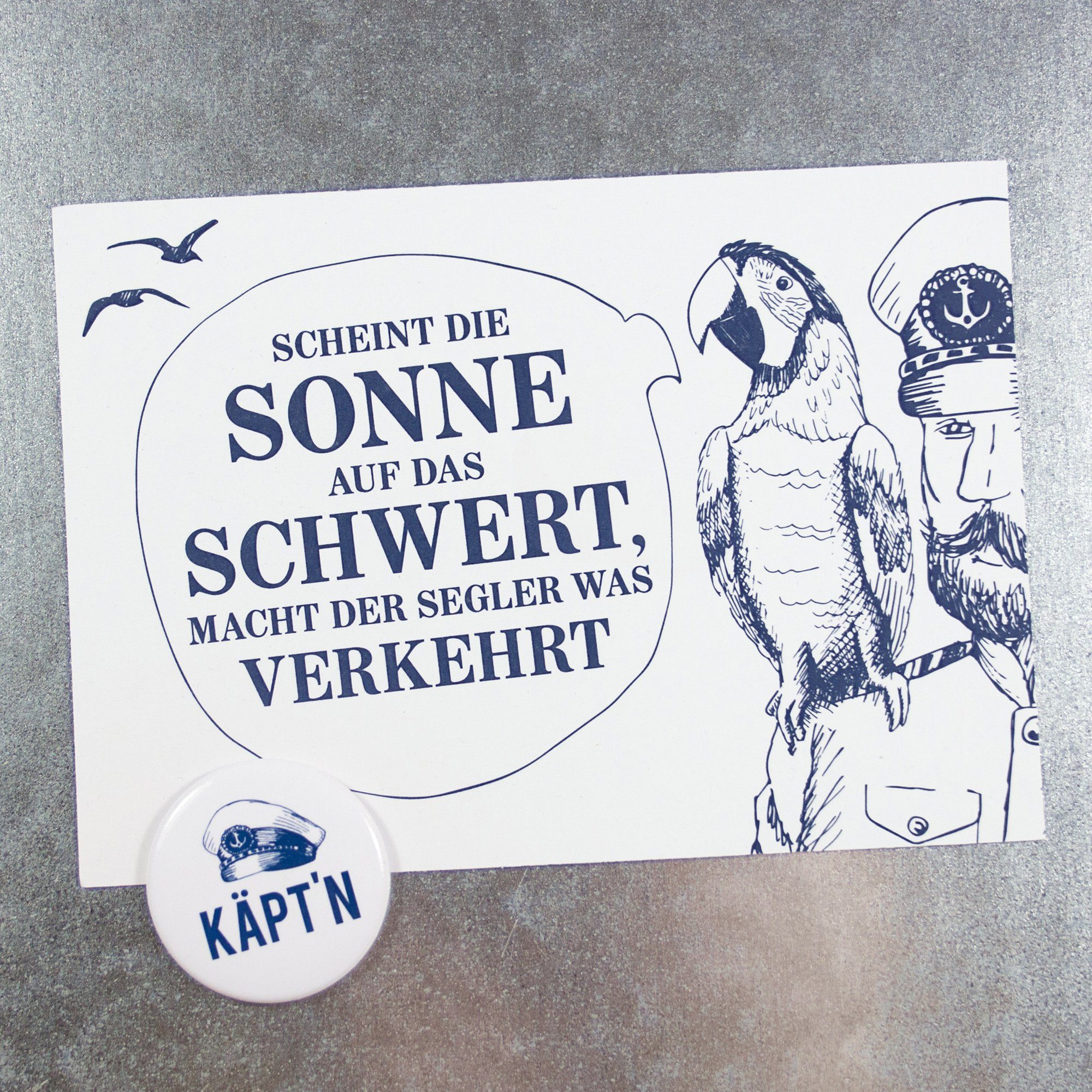 Postkarte Bow Postkarte & Käpt´ns Hummingbird I, % 100 Weisheit Recyclingpapier