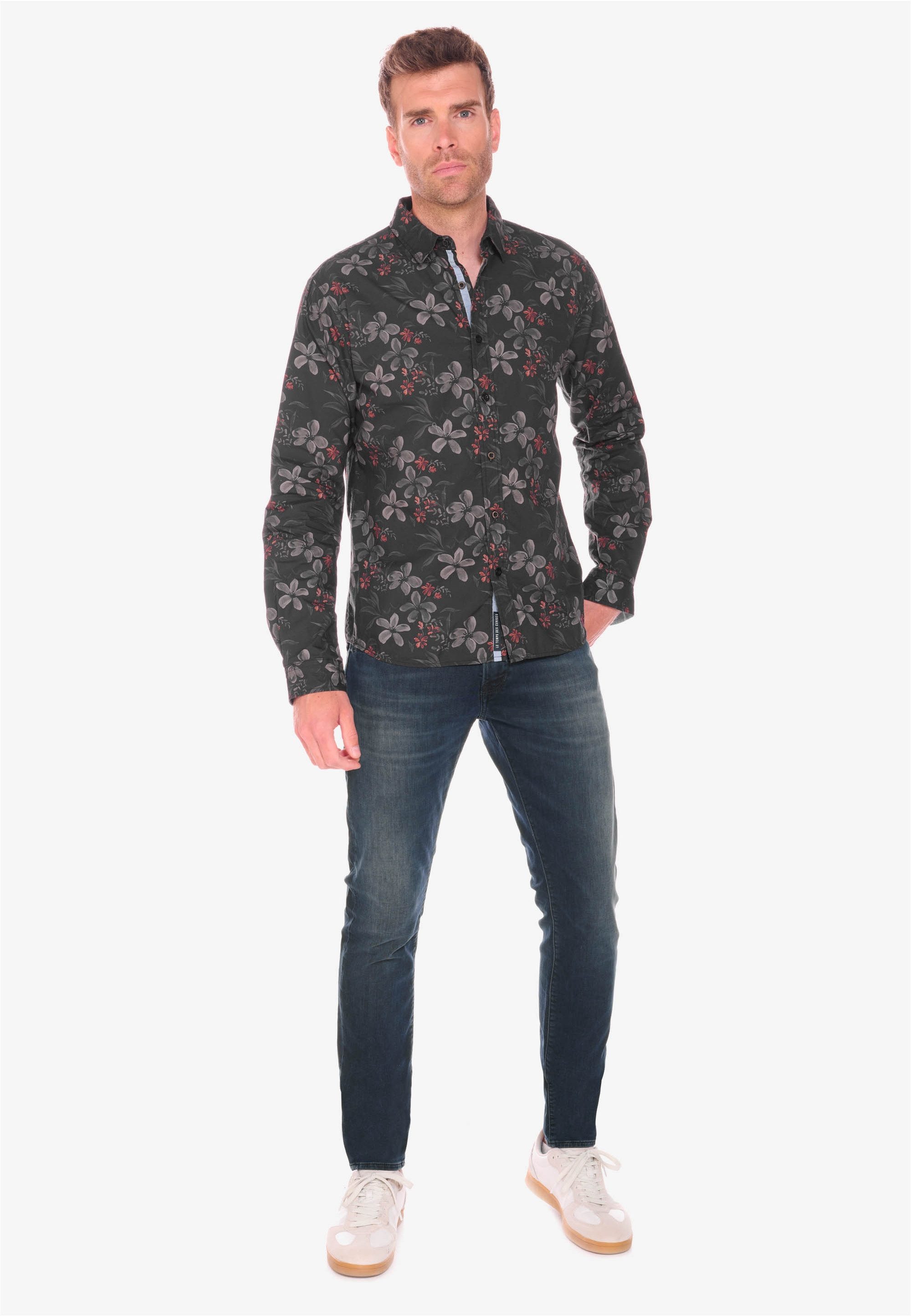 Le Temps Des Cerises Outdoorjacke RIKEL mit schönem Blumenmuster