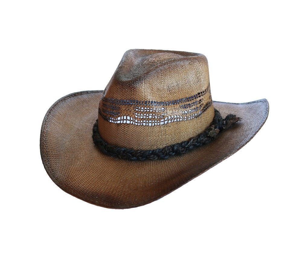 Stars & Stripes Strohhut Tico Westernhut mit verstellbarem Innenband