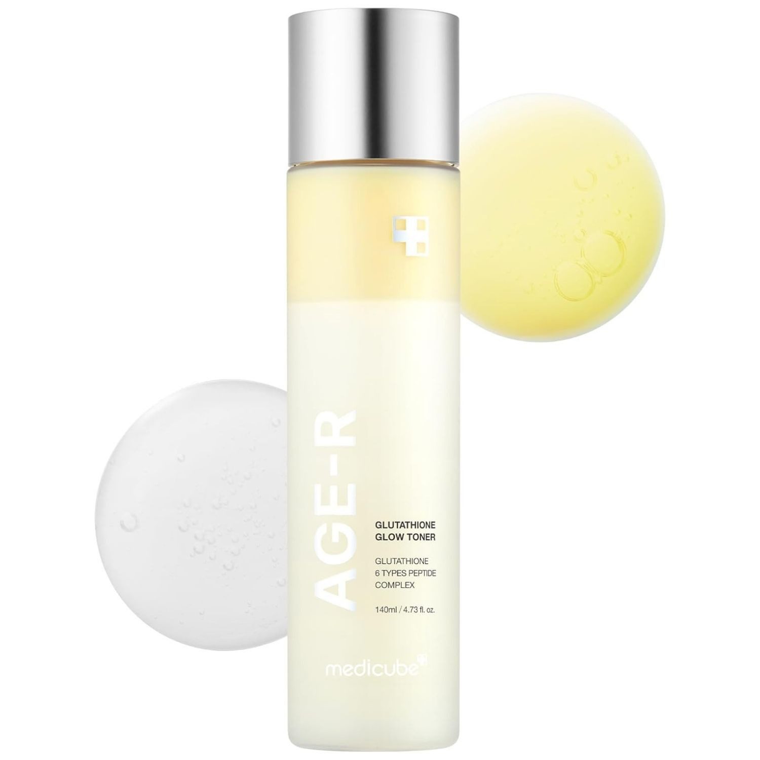 Medicube Toner Age-R Glutathione Glow Toner – Intensive Feuchtigkeit & jugendlicher Glow für strahlende Haut – 140ml, mit 99,2% Glutathion, & 6 Peptiden für sichtbar glatteres Hautbild
