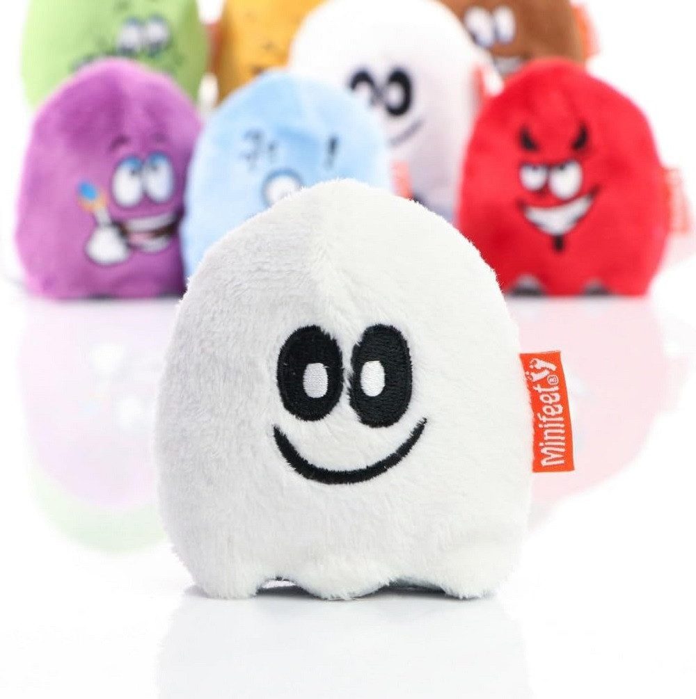 mbw Plüschfigur Minifeet, Teamgeist, Anti-Stress mit Mikrofaser Displayreiniger (1-St), Schmoozies Plüsch, Geschenkidee /ideal als Geschenk, Mitgebsel