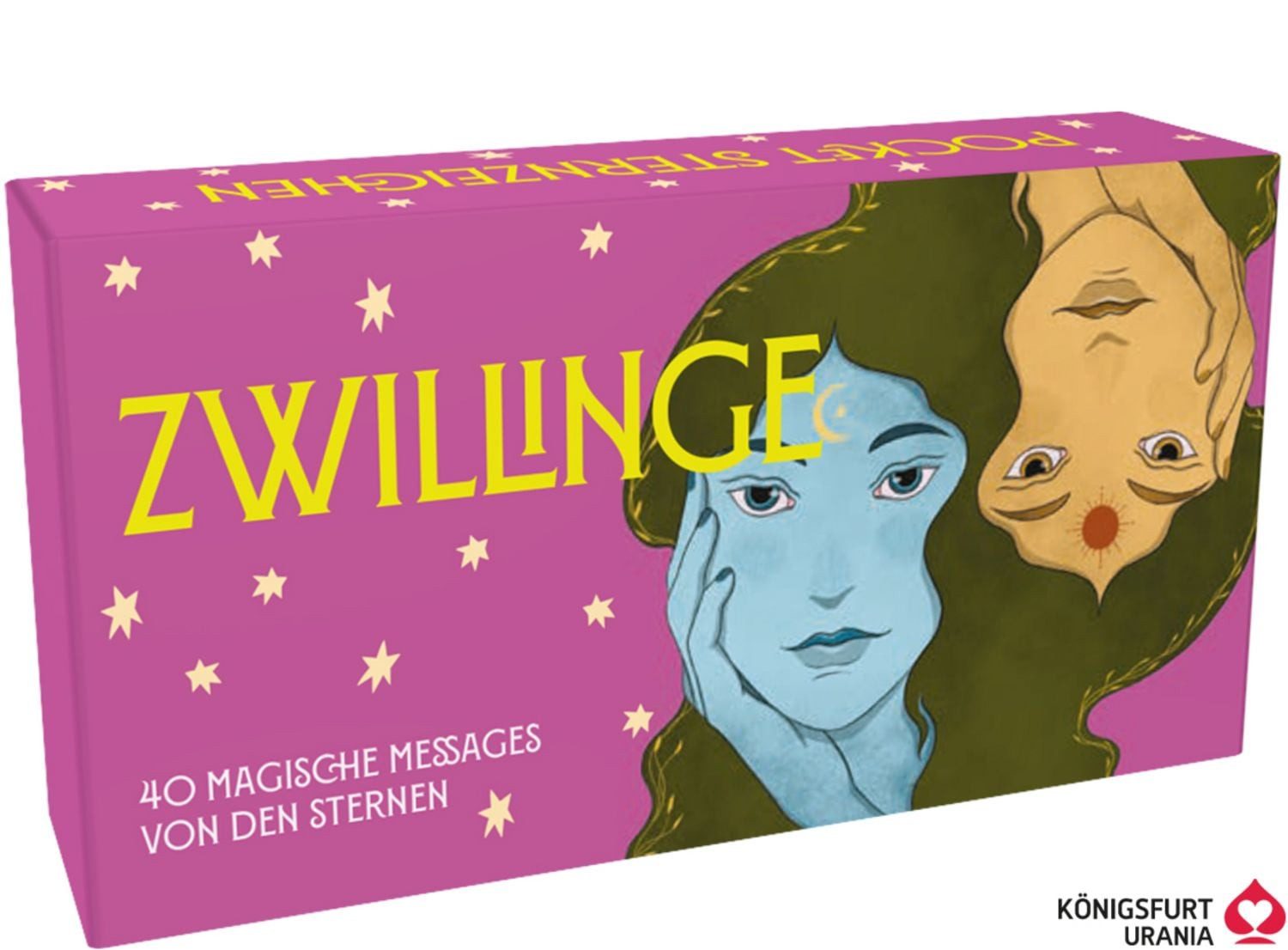 Sternzeichen Zwillinge 40 Karten in Magnetschachtel / Ginny Chiara Viola