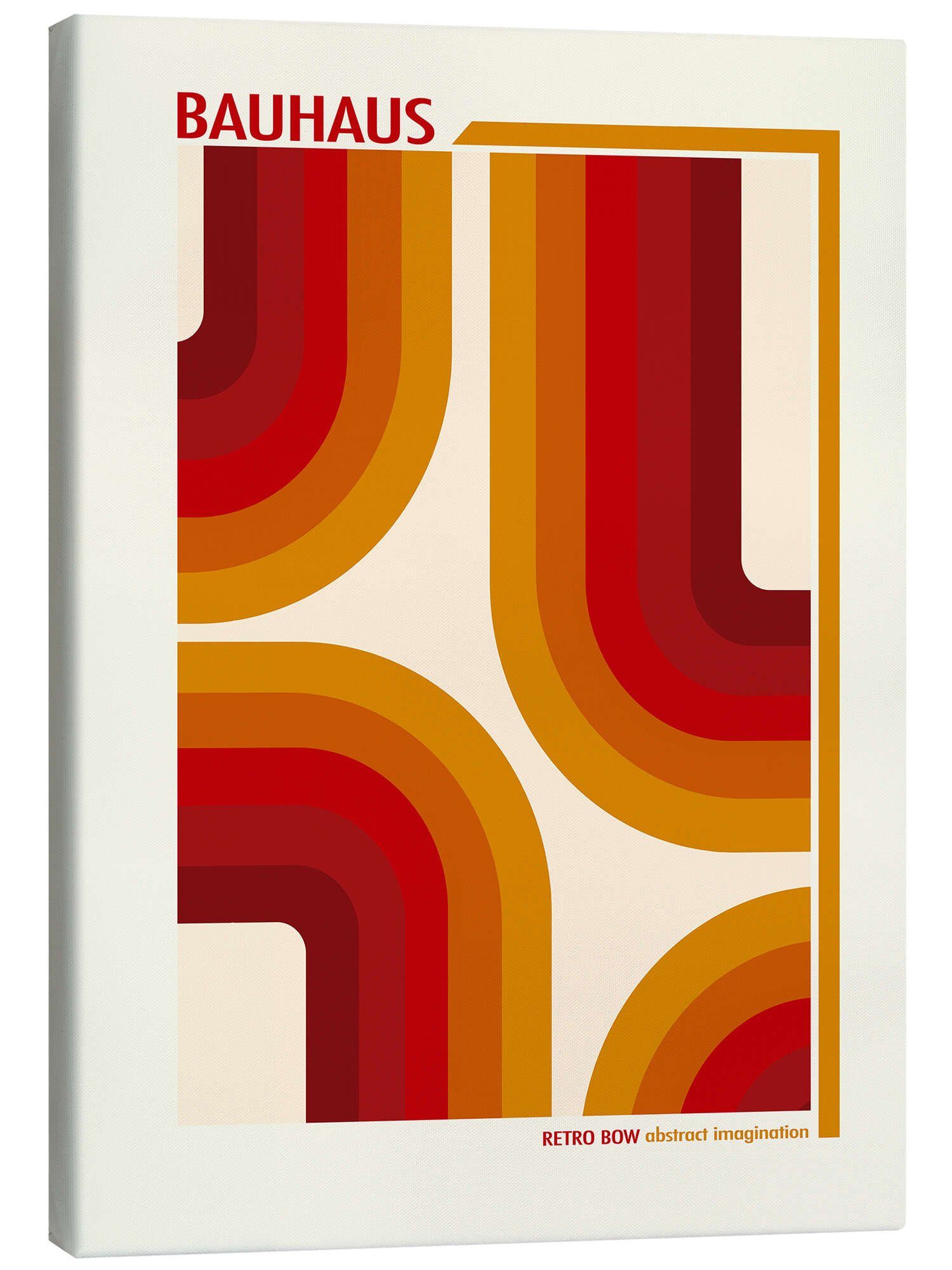 Posterlounge Wandbild Bauhaus - Retro Bow, Mandy Reinmuth, erhältlich als Poster, Leinwandbild, Wandsticker oder Acrylglasbild