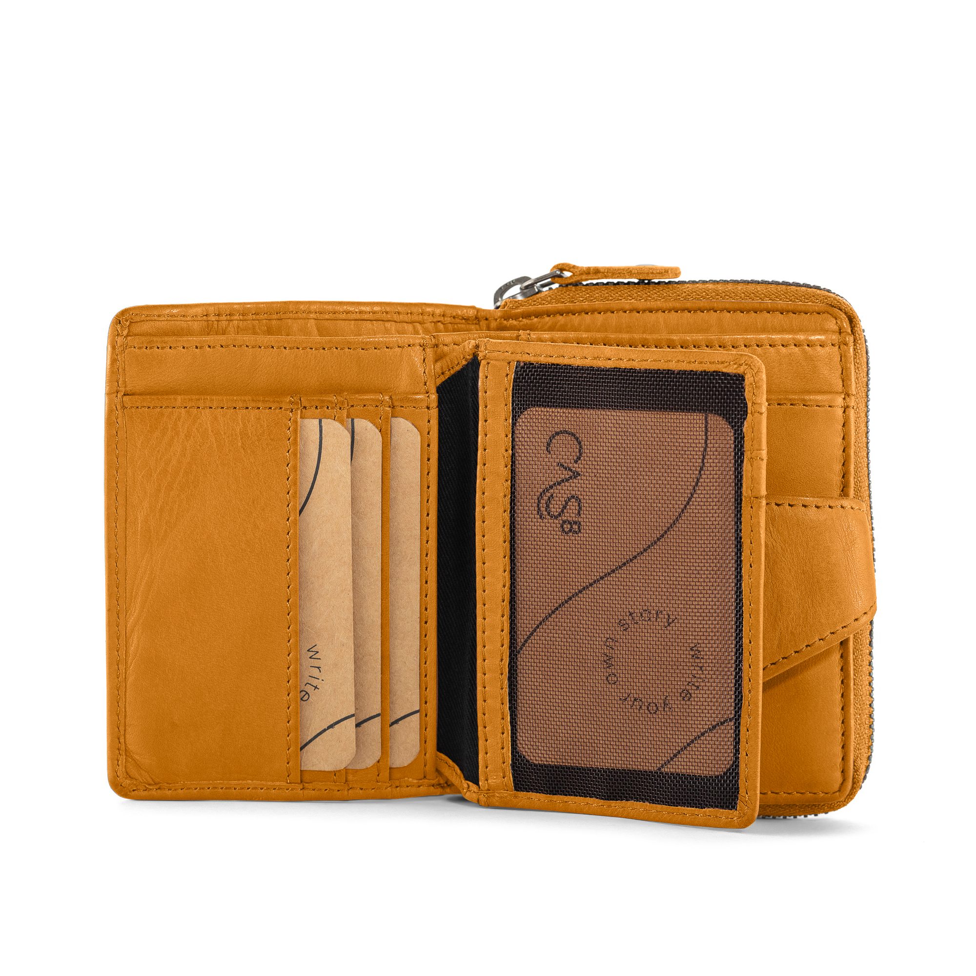 Cas8 Geldbörse Damen - Leder Portemonnaie, RFID Schutz, Portmonee für den A günstig online kaufen