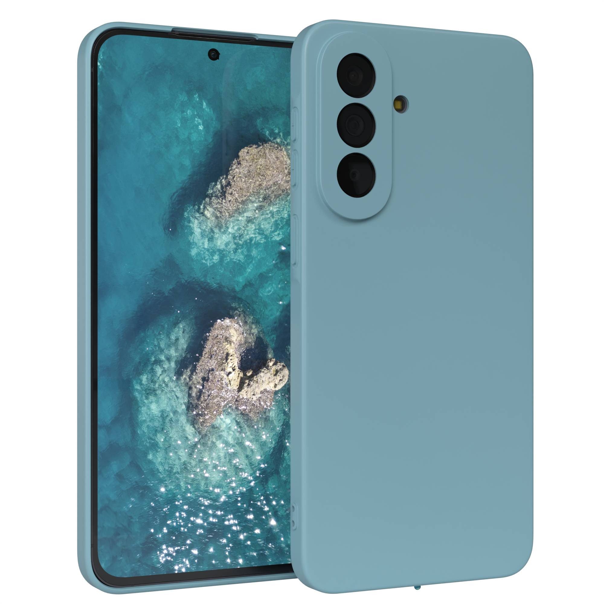 EAZY CASE Handyhülle TPU Hülle für Samsung Galaxy A57 6,7 Zoll, TPU Silikon Bumper Case stoßfest Slimcover Schutzhülle Etui Blaugrün