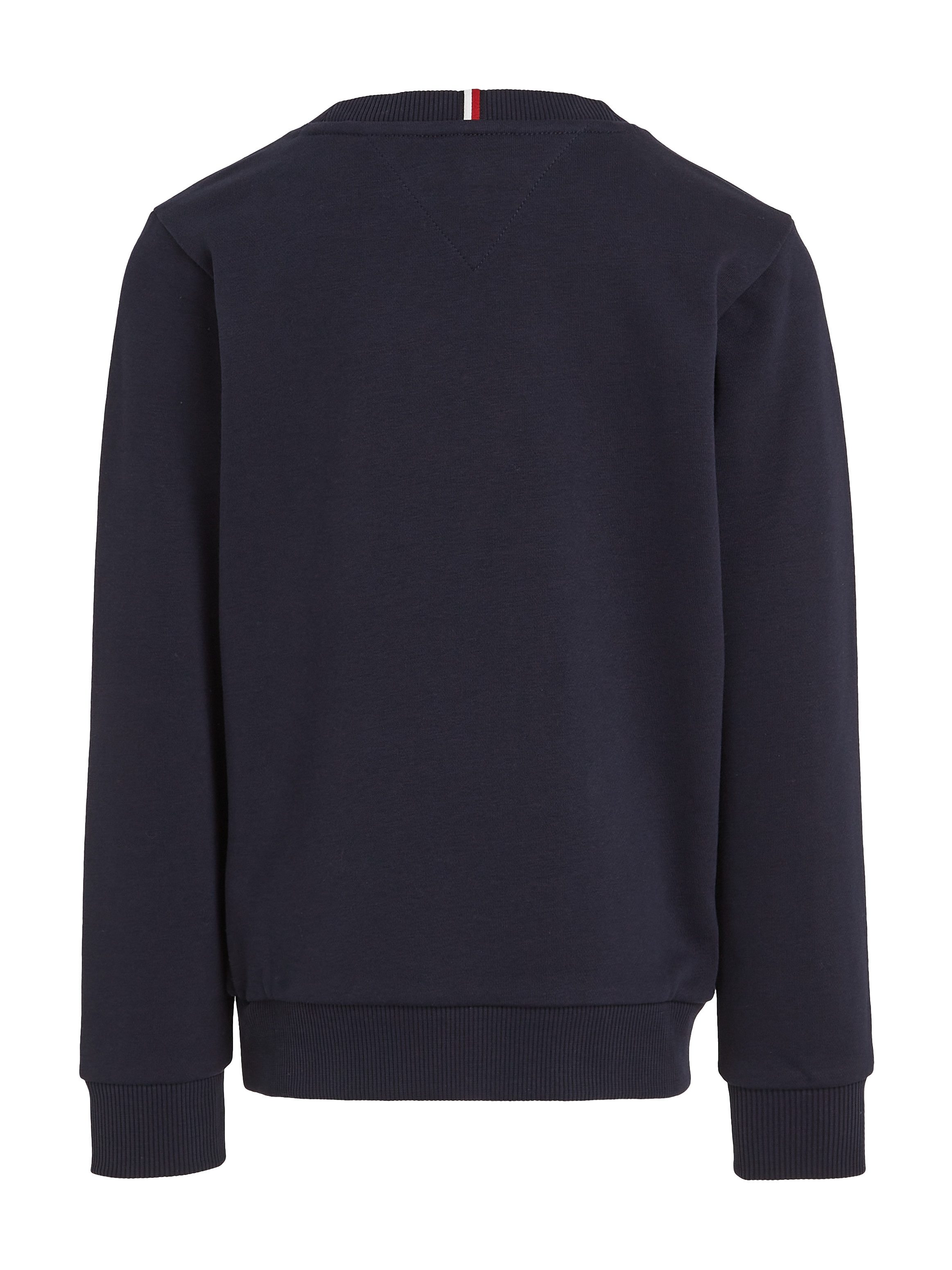Tommy Hilfiger Sweatshirt MONOTYPE FLOCK REG SWEATSHIRT Baby bis 2 Jahre; mit Frontprint; Rundhals, Langarm