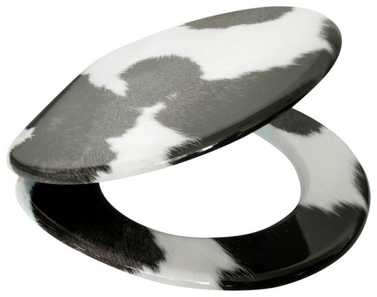 SANILO WC-Sitz »Kuhflecken«, Hochwertige Oberfläche und stabile