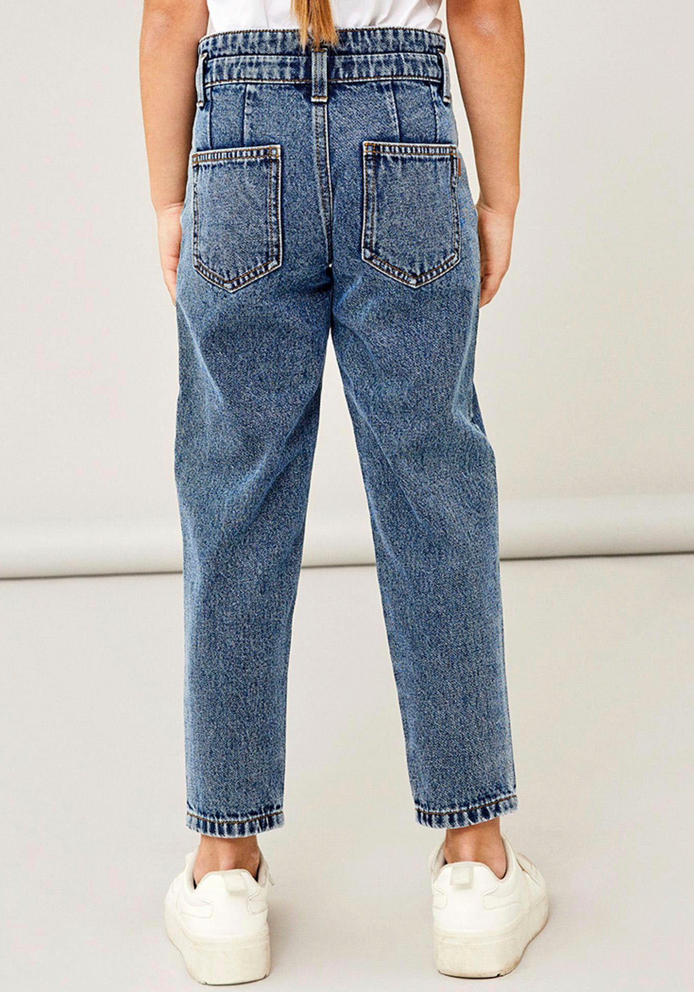medium NKFBELLA Name denim HW AN MOM High-waist-Jeans It blue JEANS 1092-DO NOOS