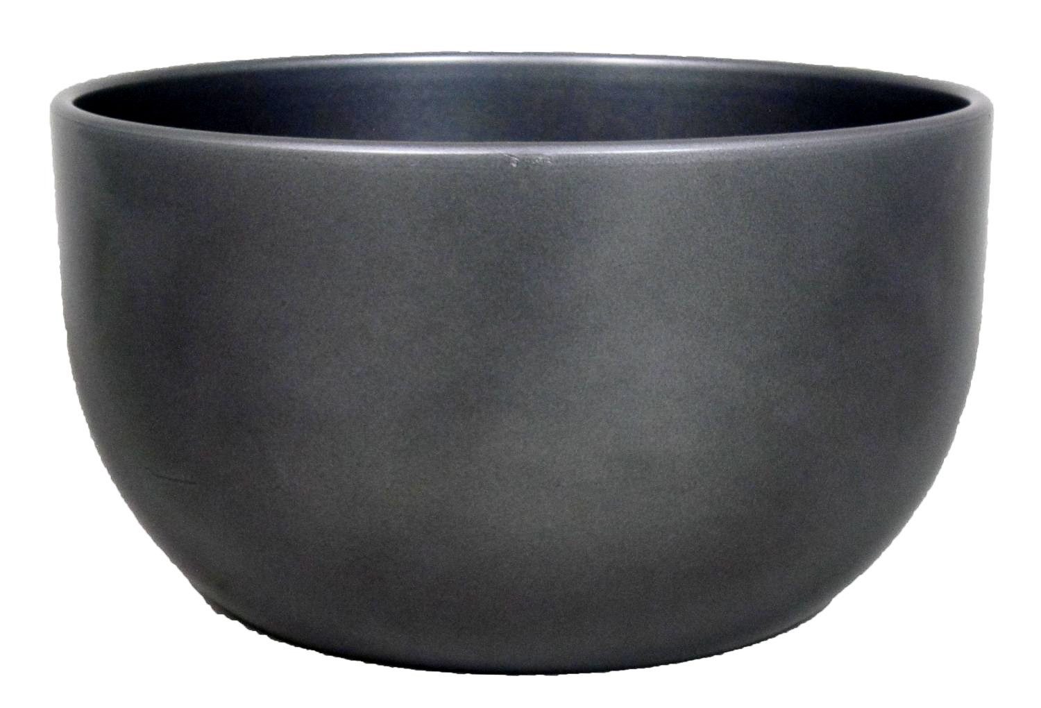 INNA-Glas Pflanzschale Keramik Pflanzenschale, Ø26cm, 14cm, anthrazit