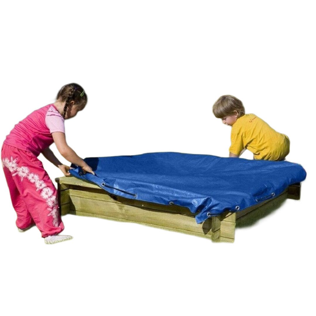Gartenpirat Sandkasten-Abdeckplane Schutzhülle mit Schnur Abdeckplane für Sandkasten Abdeckung, Passende Abdeckplane, mit Kordel, Wasserabweisend, Stabiles PE-Gewebe