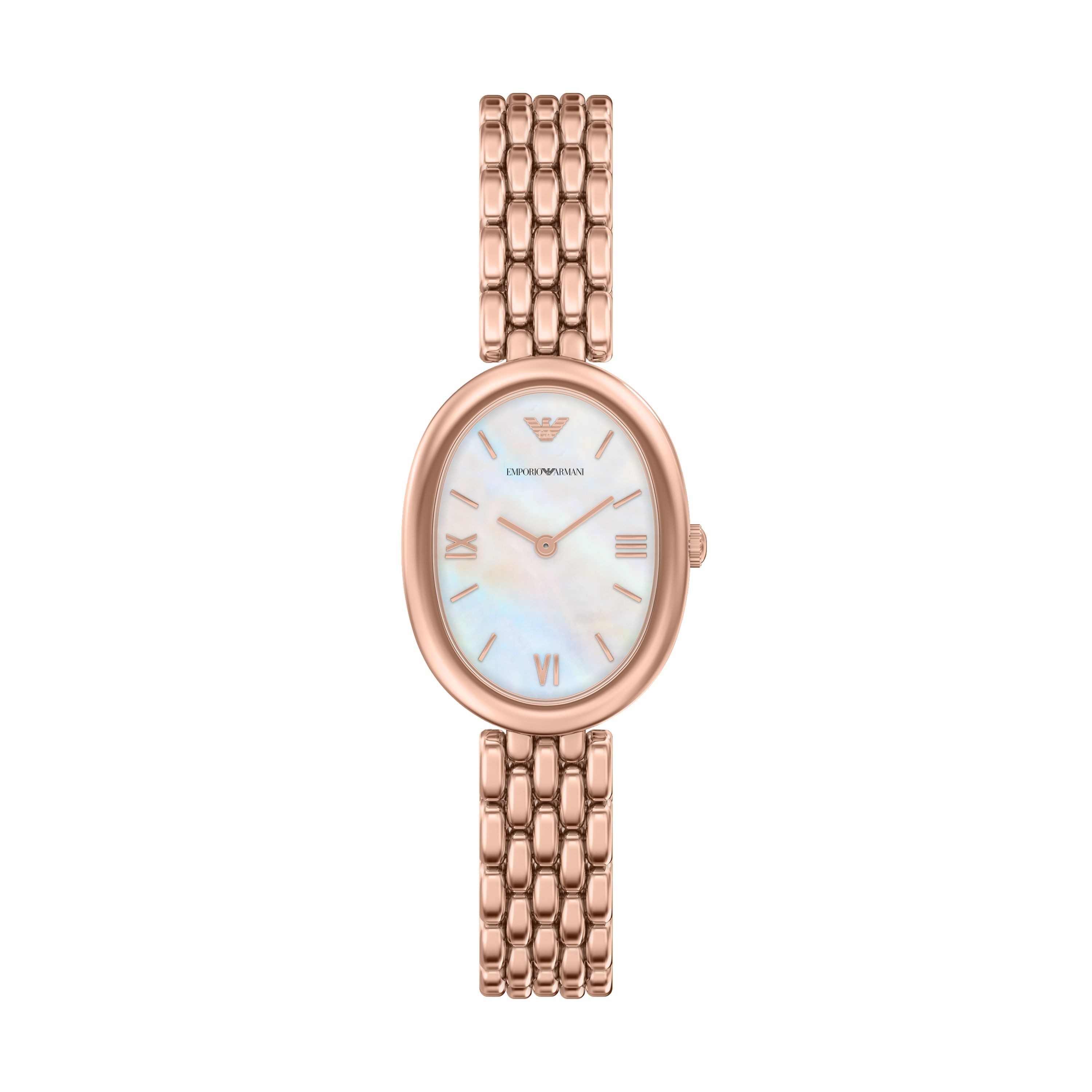 Emporio Armani Quarzuhr SINFONIA AR11775, Armbanduhr, Damenuhr, Edelstahlarmband, analog
