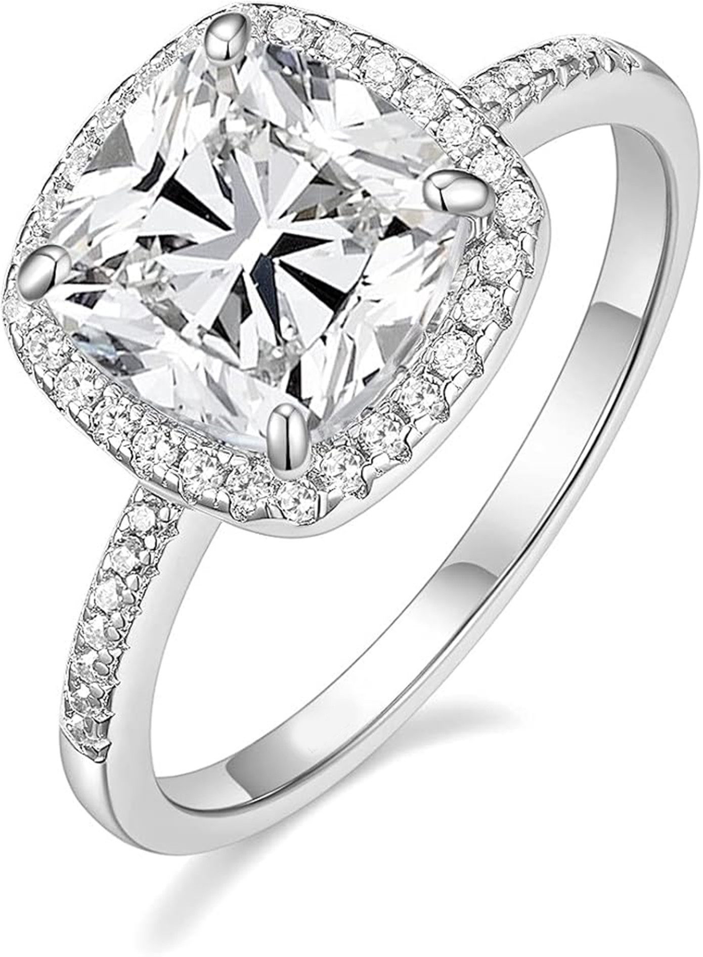 Diamantring 3ct D VS1 2EX,Verlobungsringe frau,Damen geschenk,diamant ring damen