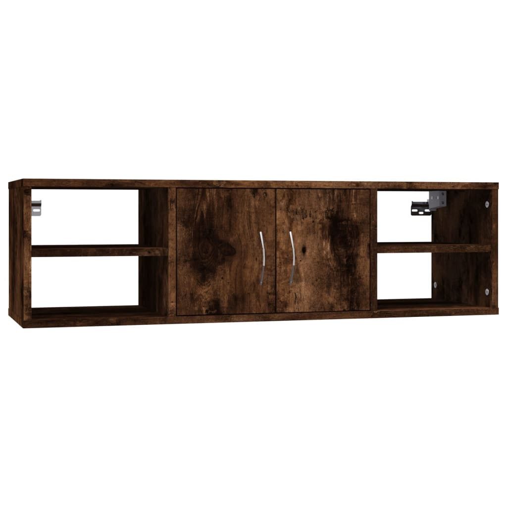 vidaXL Regal Wandregal Räuchereiche 102x30x29 cm Holzwerkstoff, 1-tlg.