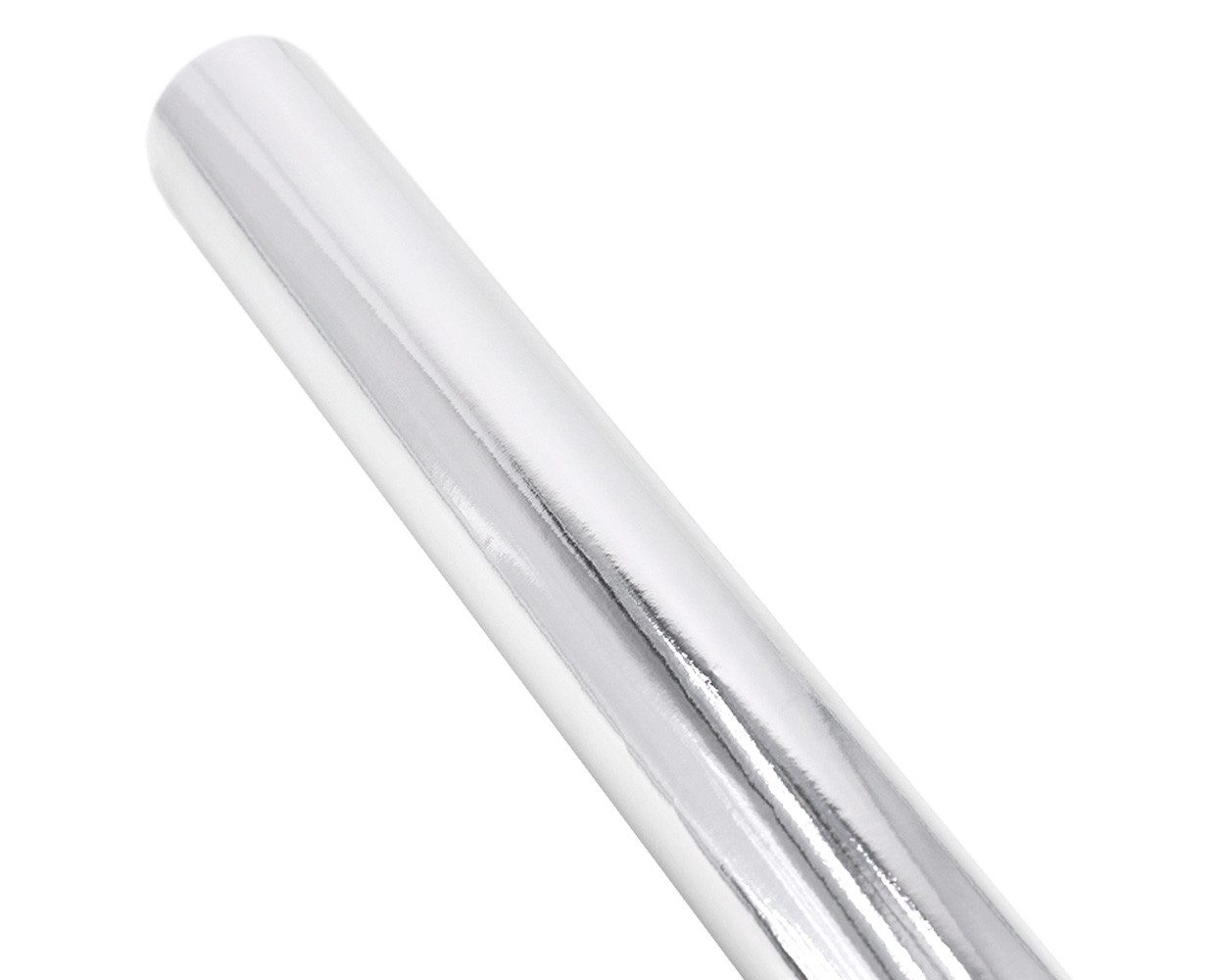 Star Geschenkpapier, Geschenkpapier einfarbig 70cm x 2m Rolle Silber metallic