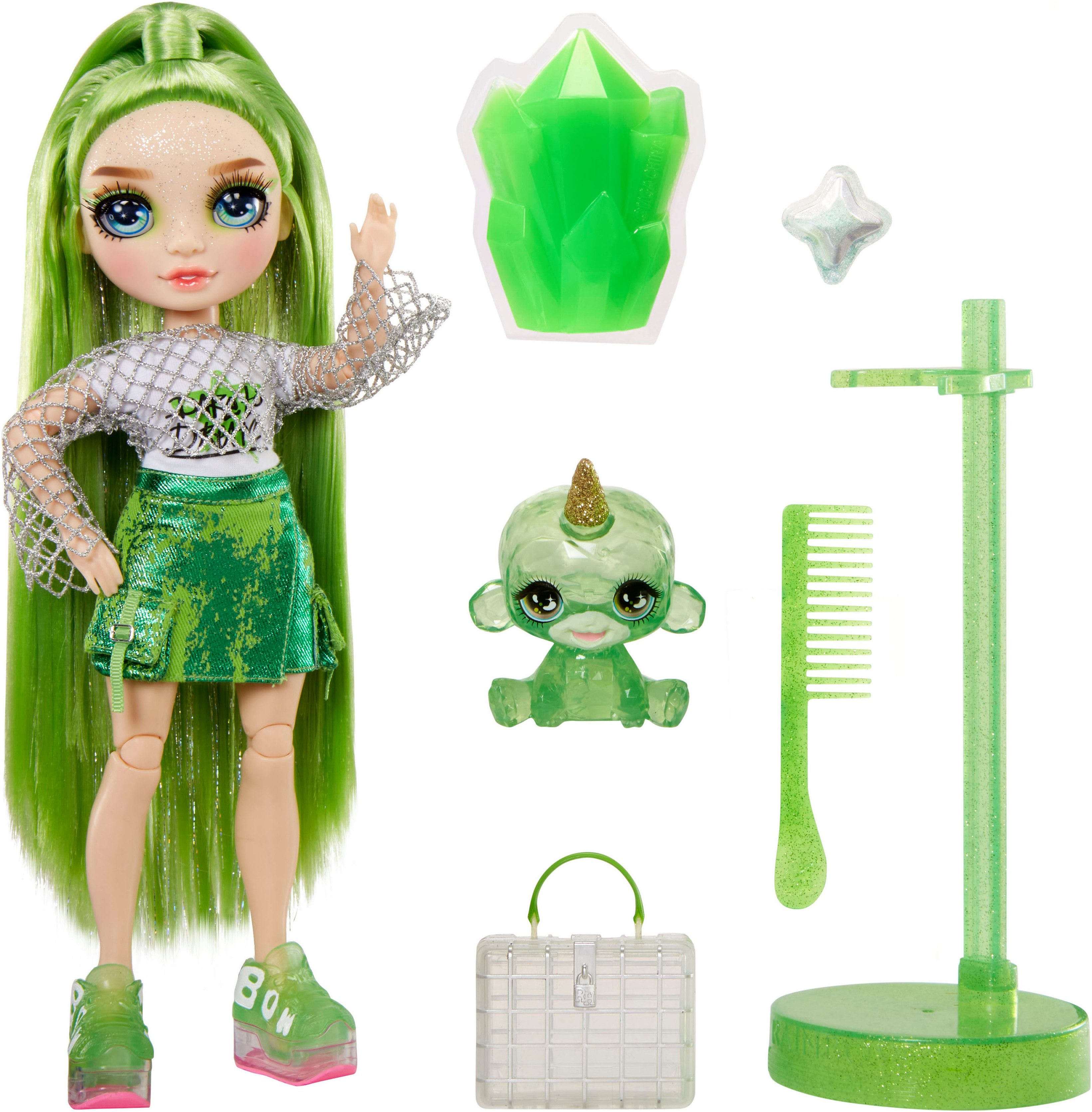 Rainbow High Anziehpuppe Classic Rainbow Fashion Doll- Jade (green)