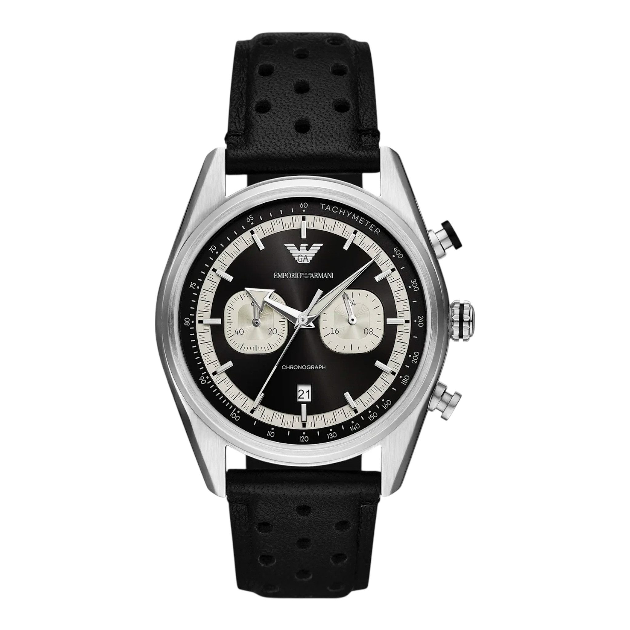 Emporio Armani Quarzuhr Emporio Armani Chronograph Herren Uhr Racer AR11635