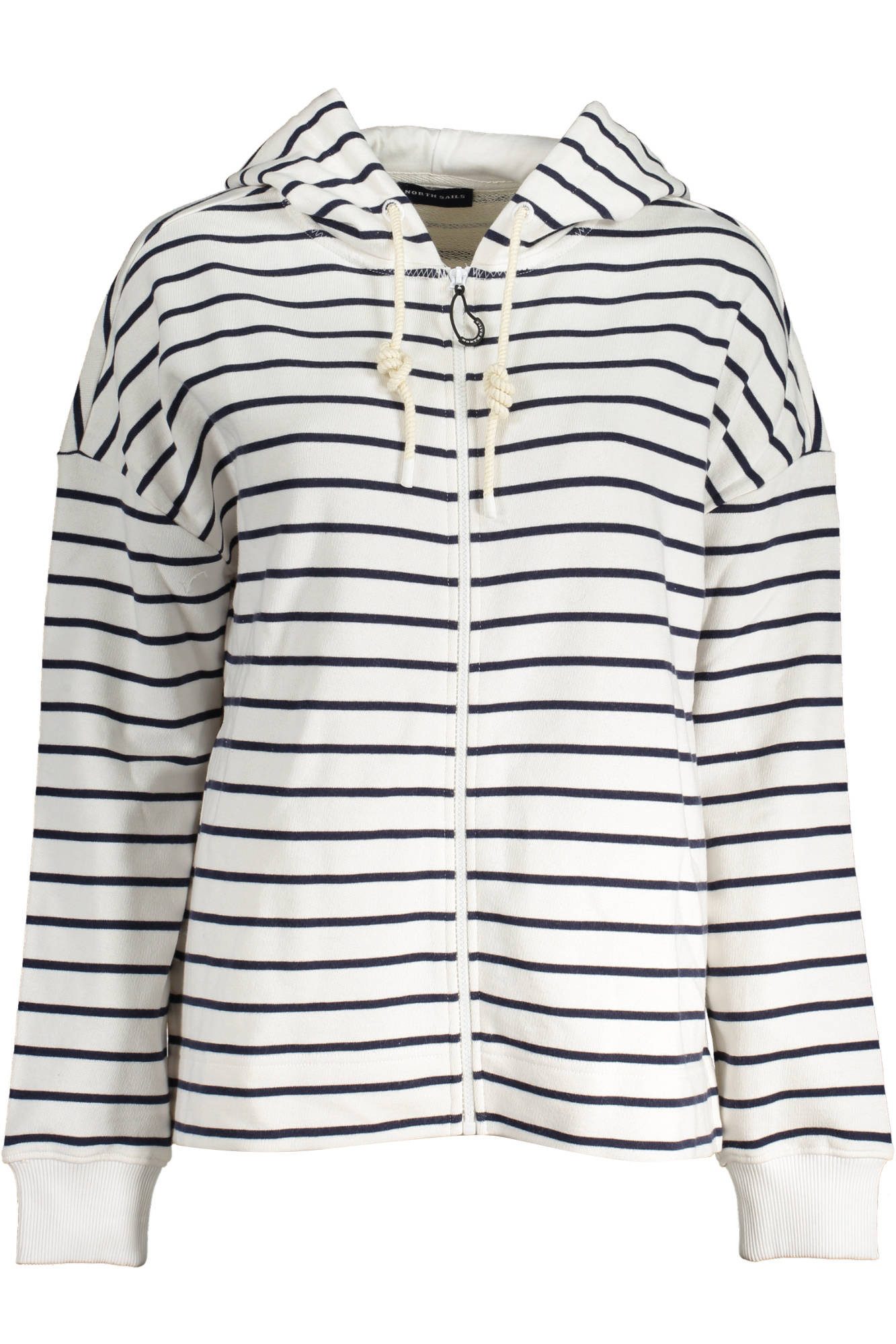 North Sails Sweatshirt Weißes Damen Kapuzen-Sweatshirt aus Bio-Baumwolle