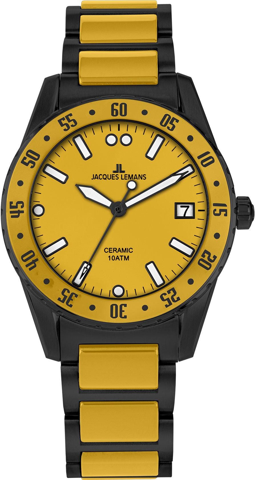 Jacques Lemans Keramikuhr Liverpool Herrenarmbanduhr