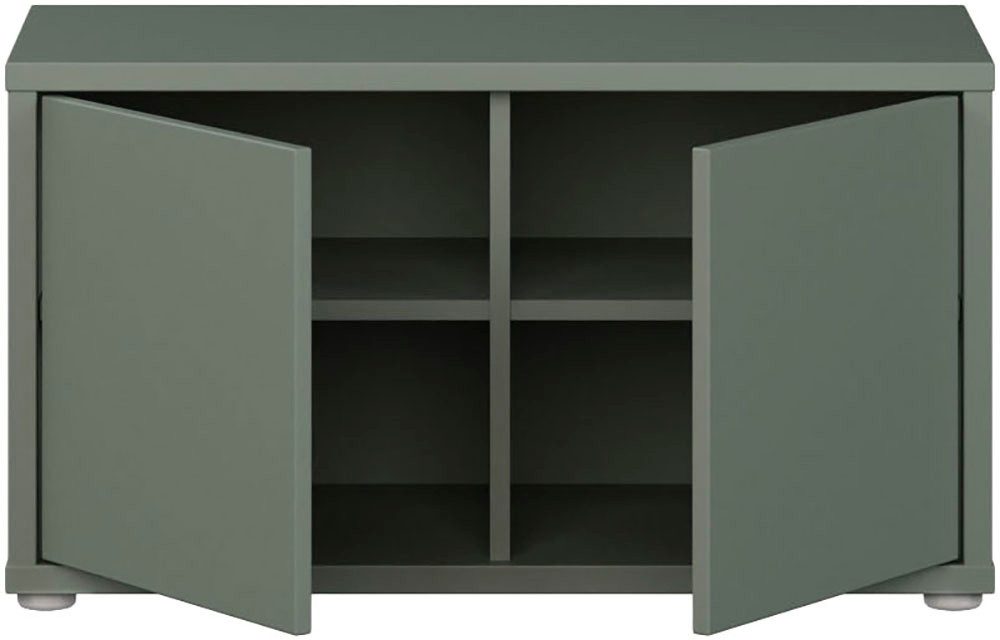 FORTE Schuhbank Alice Springs, Grifflos, 8 Paar Schuhe, Polsterauflage optional, B/H/T 74,5/41,5/34,9 cm, Push to open