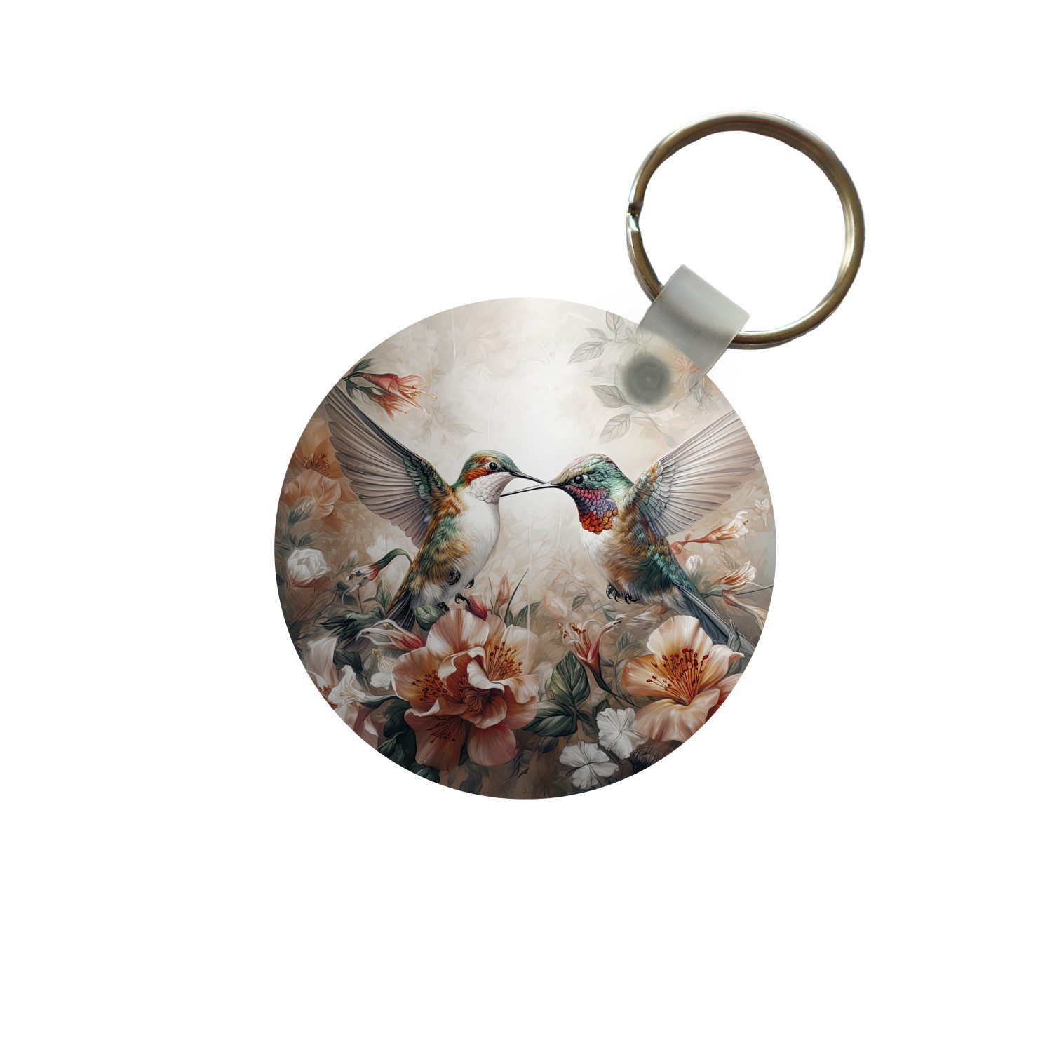 Schlüsselanhänger Kolibri - Vögel - Blumen - Natur