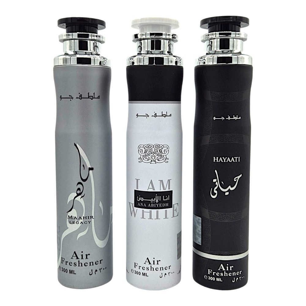 Lattafa Raumduft Lattafa Raumduft Set Lufterfrischer Ana Abiyedh, Maahir Legacy, Hayaat