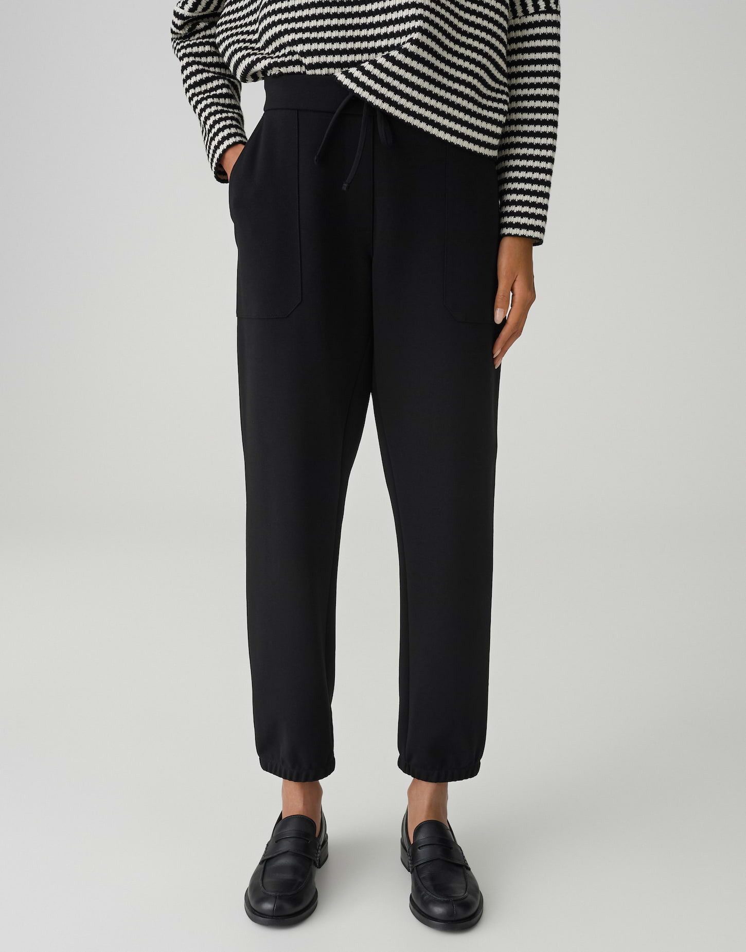 OPUS Stoffhose ERSIMA aus BCI Cotton Mix Schmal zulaufendes Bein, eckige Ta günstig online kaufen