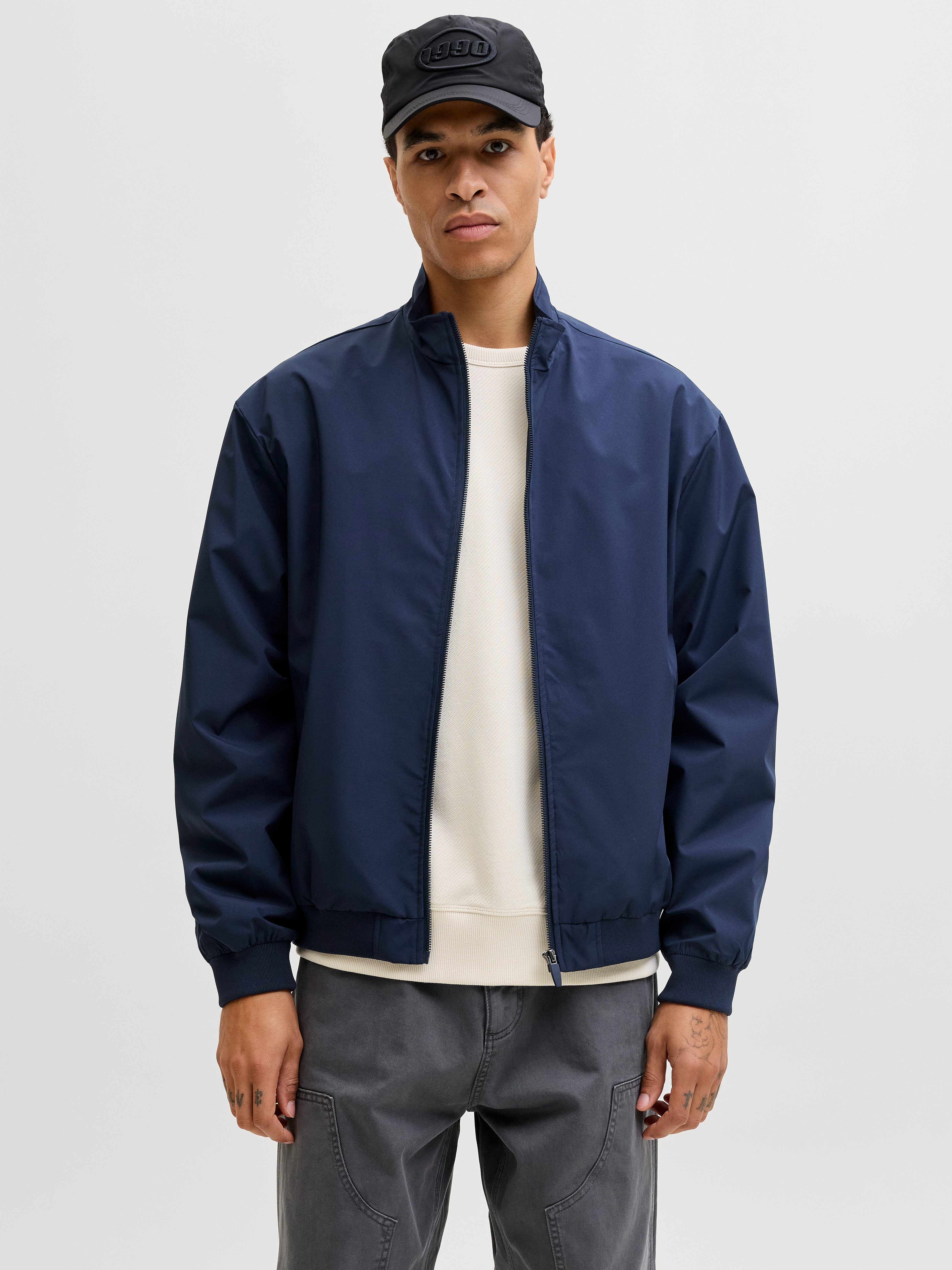 Jack & Jones Bomberjacke JJECHARGE STAND COLLAR BOMBER NOOS mit Stehkragen günstig online kaufen