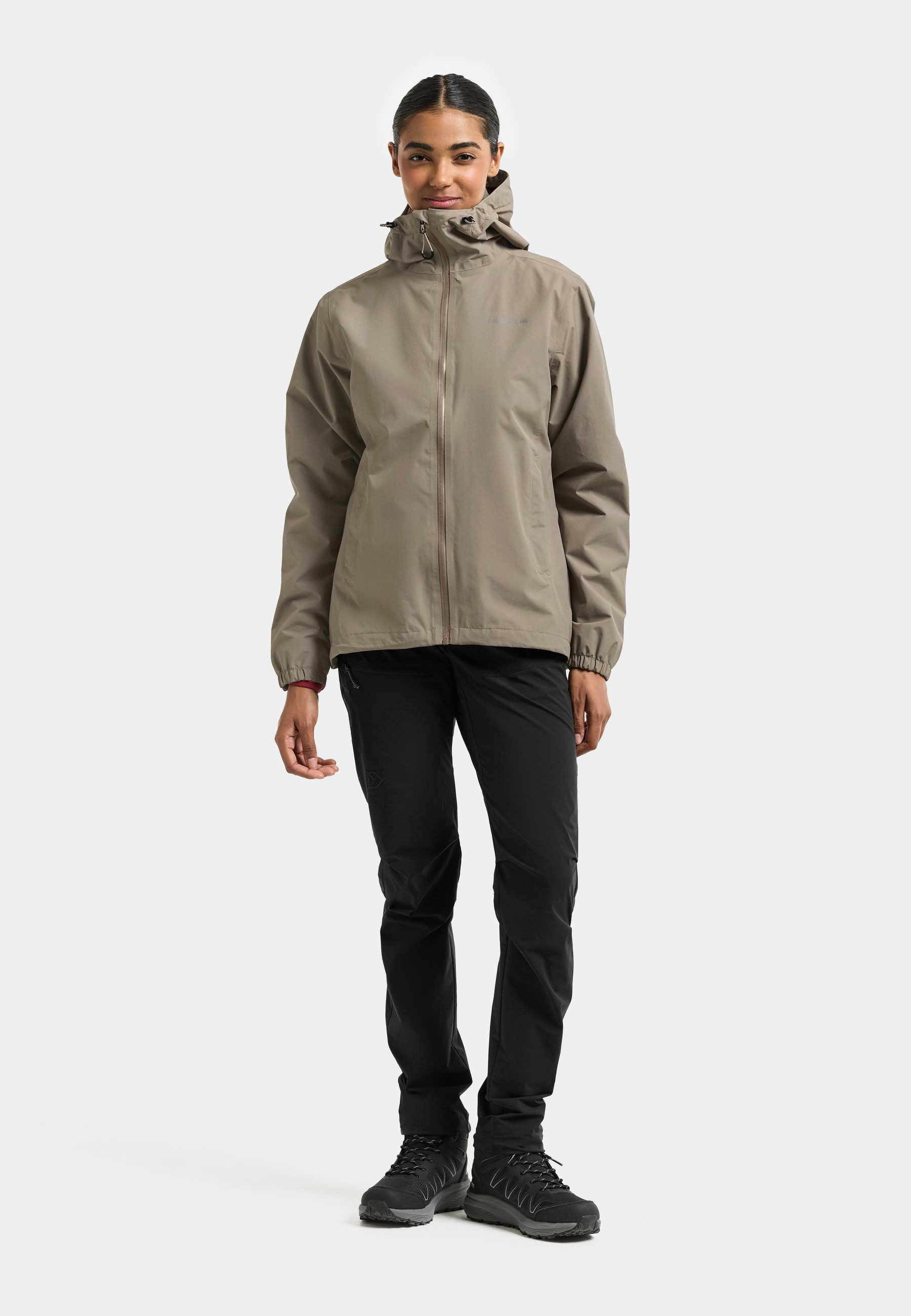 Didriksons Outdoorjacke Damen Regenjacke Wasserdicht VARJA mit Kapuze mit Taschen