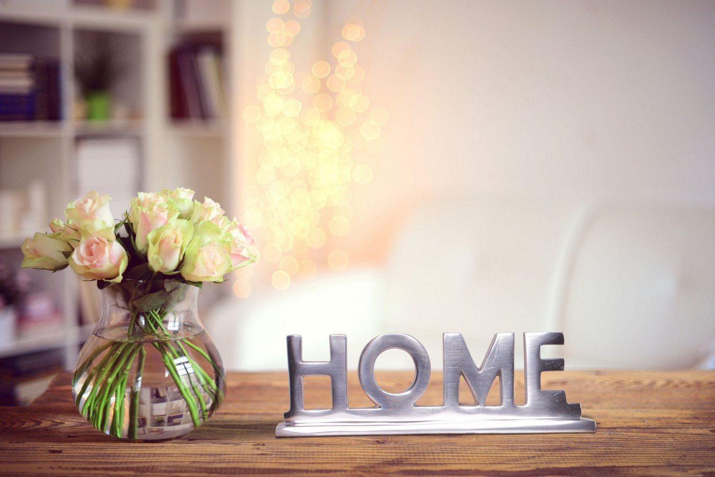 Thumbnail - furnicato Blumentopf Home Deko Schriftzug Design Wohnzimmer Ess-Tisch- Dekoration (1 St)