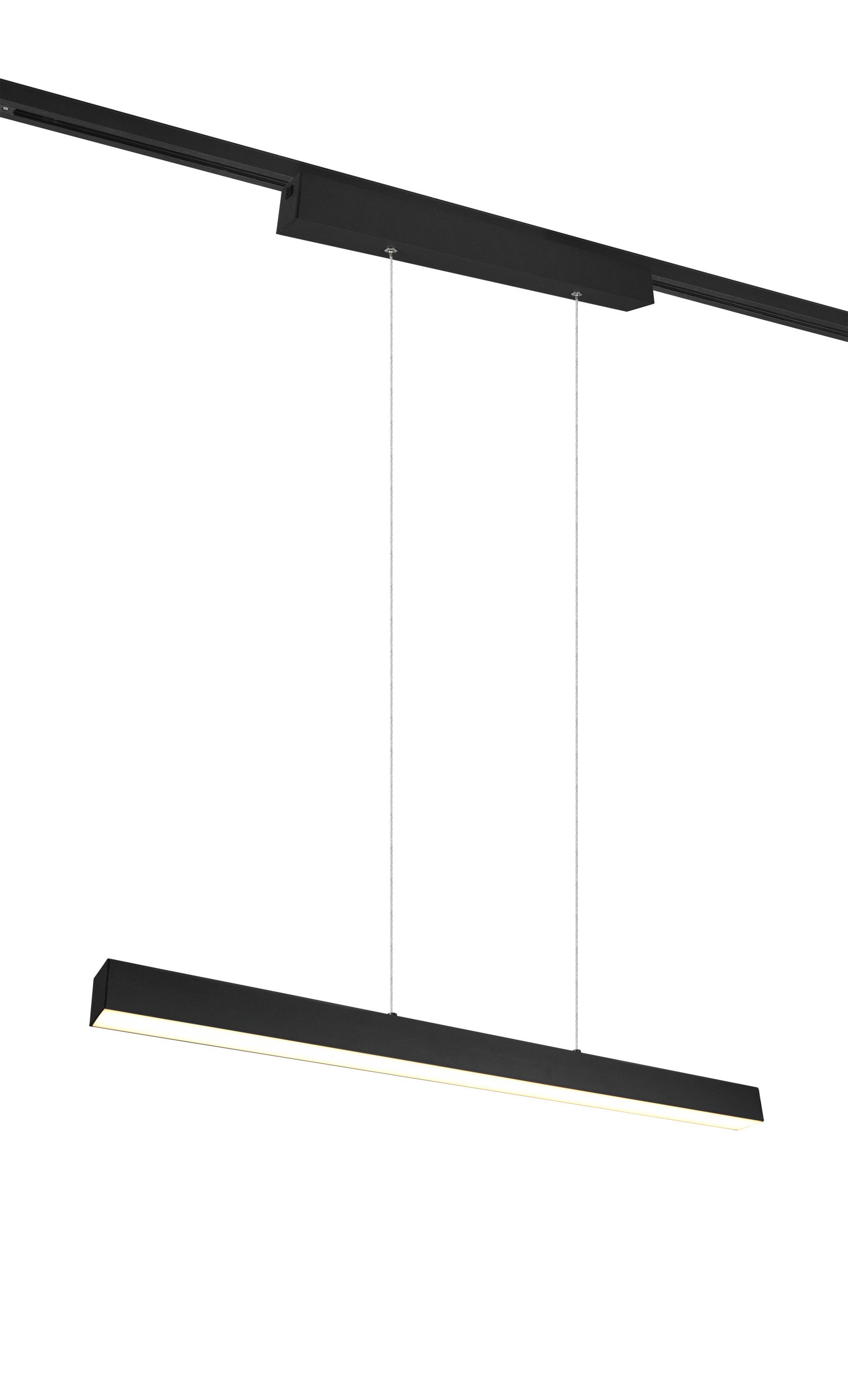 TRIO Leuchten Pendelleuchte TRIO-Leuchten Pendelleuchte DUOLINE BHT 90x180x5 cm schwarz, Warmweiß