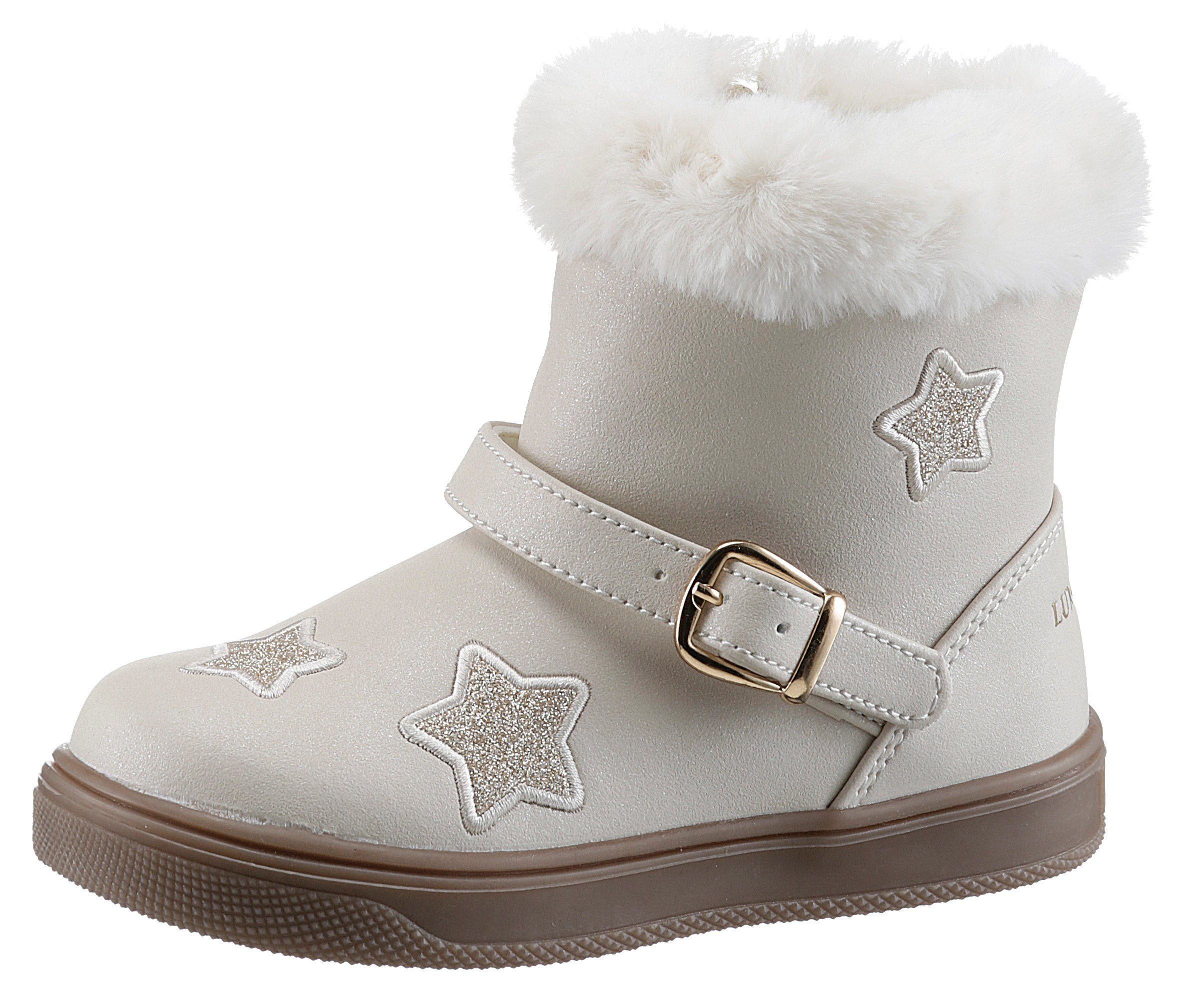 LUMBERJACK Winterboots mit Warmfutter offwhite