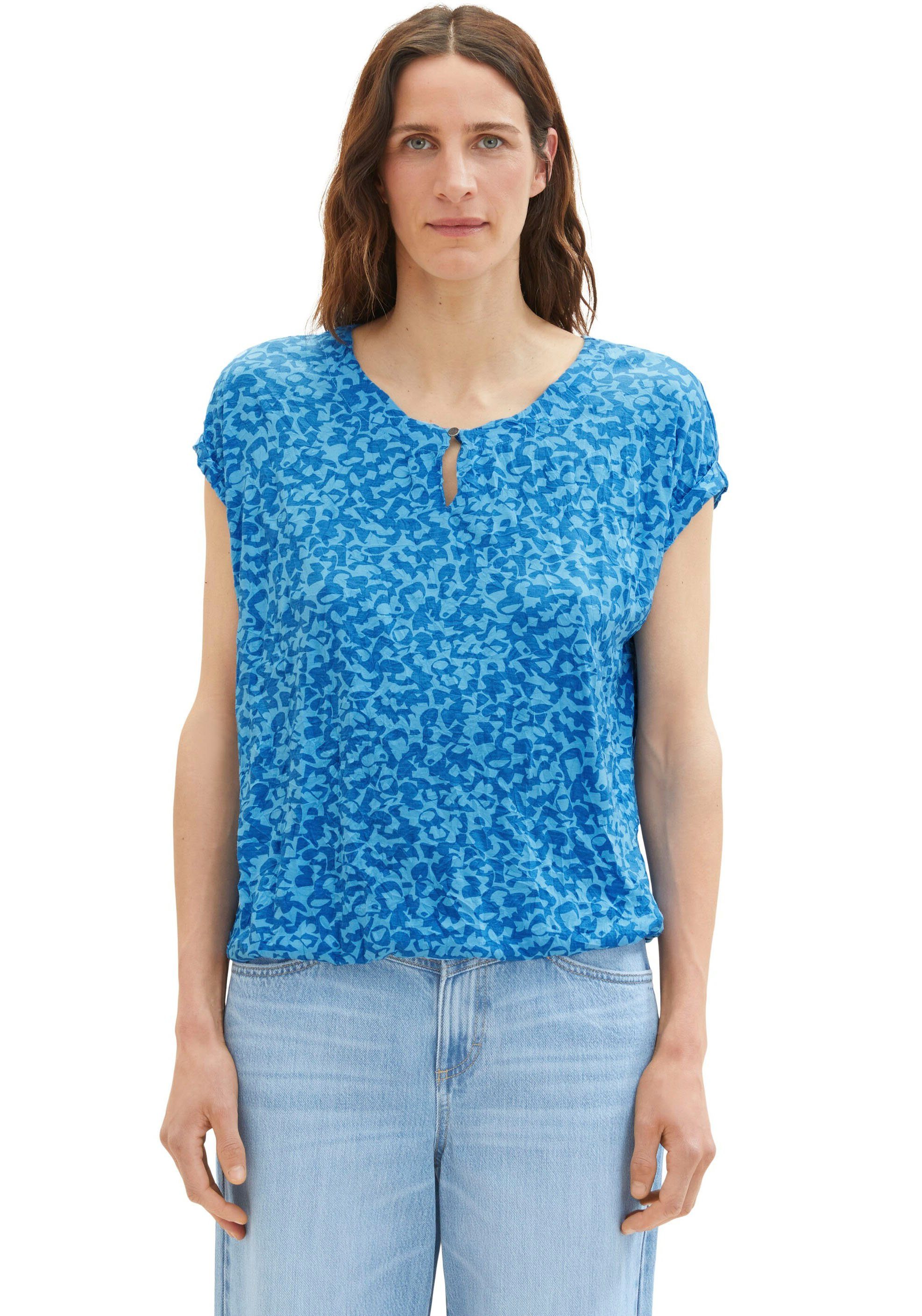 TOM TAILOR blue geo T-Shirt