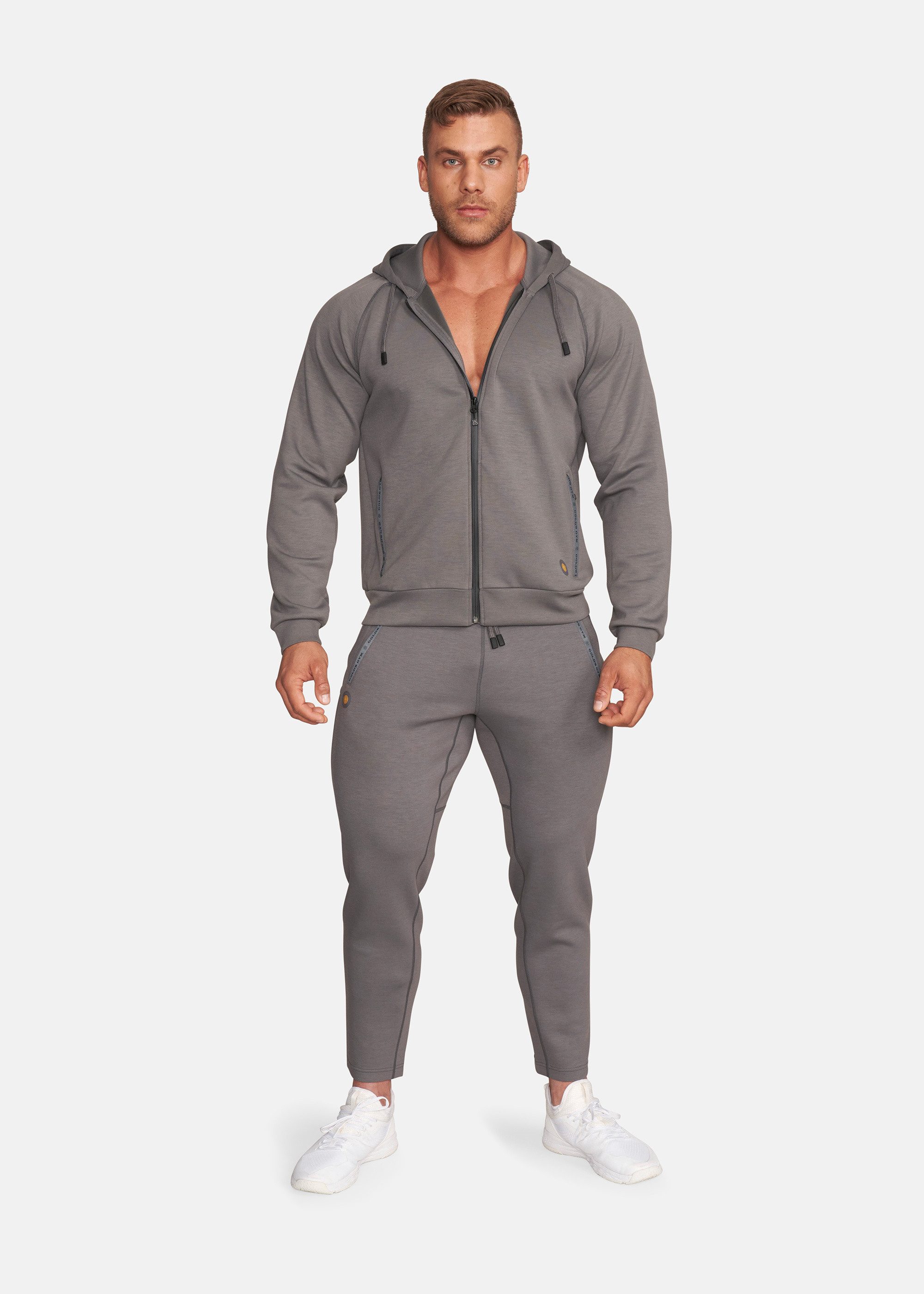 GOLD'S GYM APPAREL Trainingsjacke GENE Reflektierendes Band an Seitentaschen