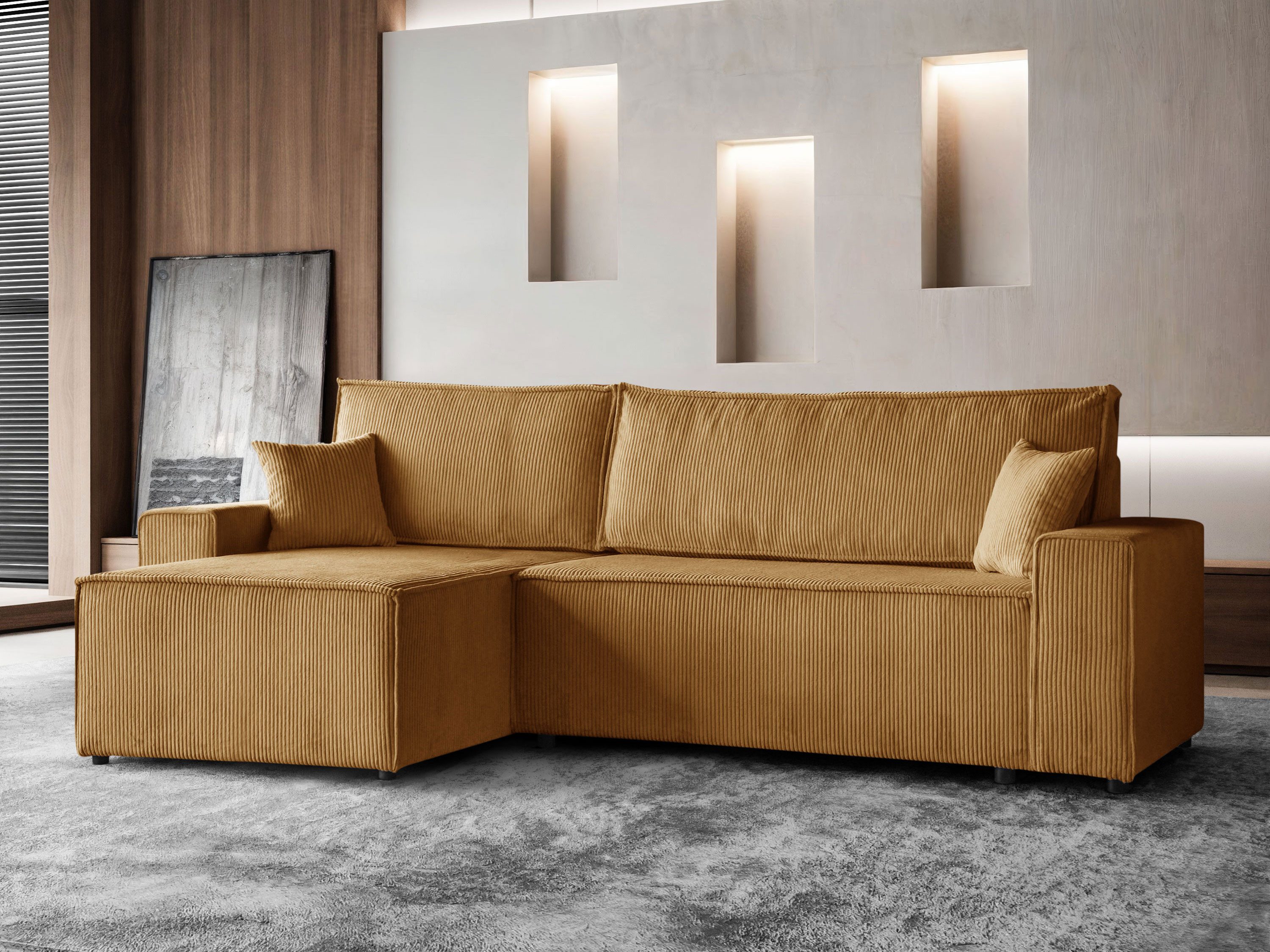 Beautysofa Ecksofa im Cordstoff HEKTOR, mit günstig online kaufen