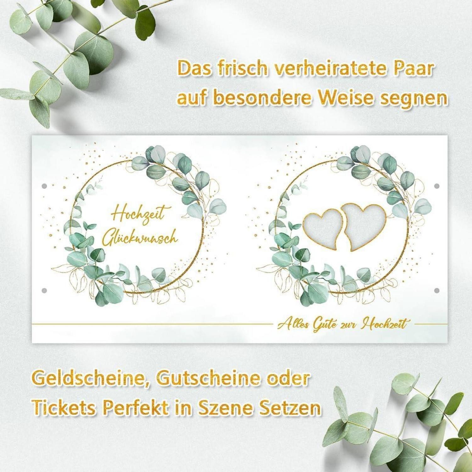 LuxusKollektion Hochzeitskarte Geldgeschenk Verpackung Karte Brautpaar Hochzeit