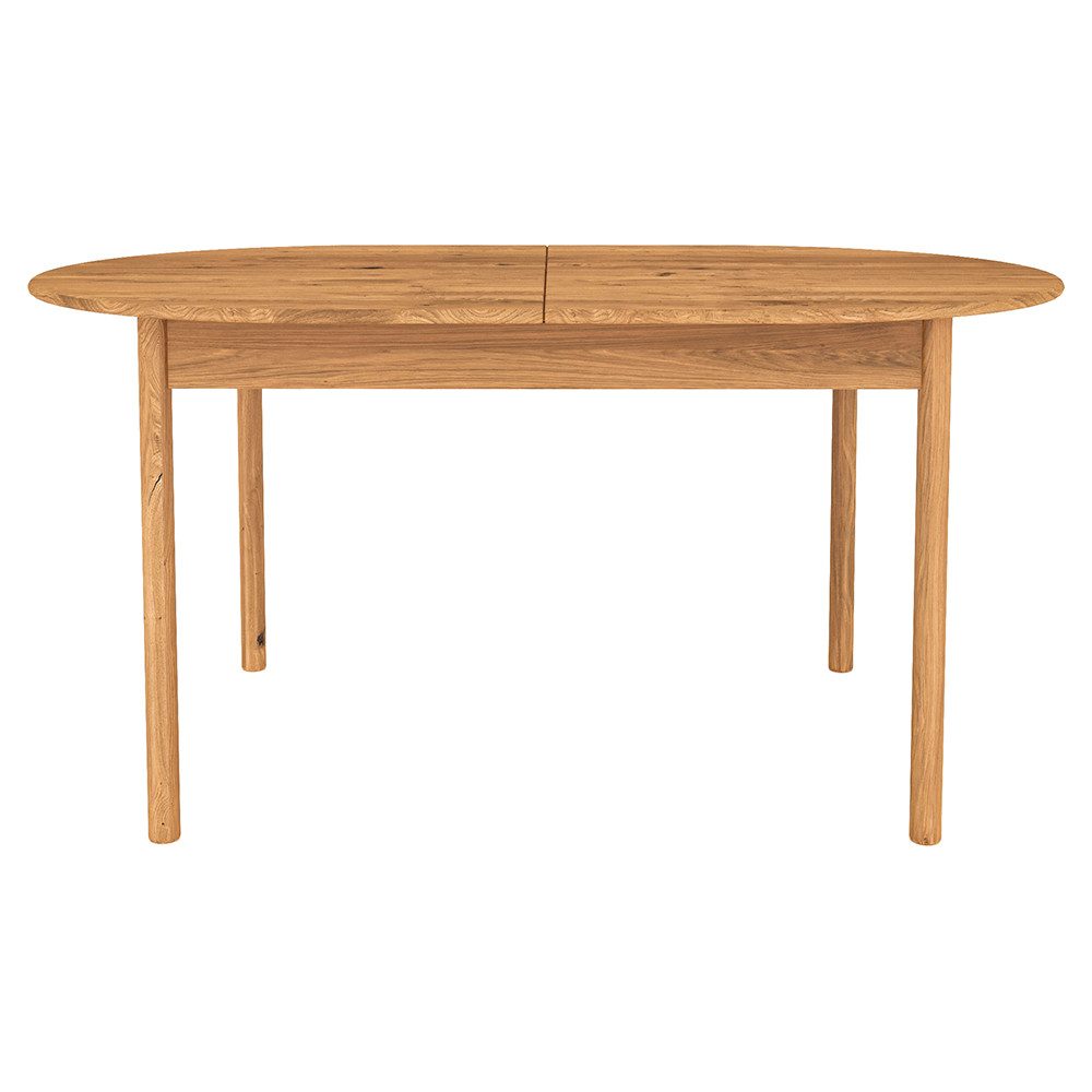 Lomadox Esstisch PORI-165, oval, ausziehbar, 140/185x100 cm, Eiche massiv geölt
