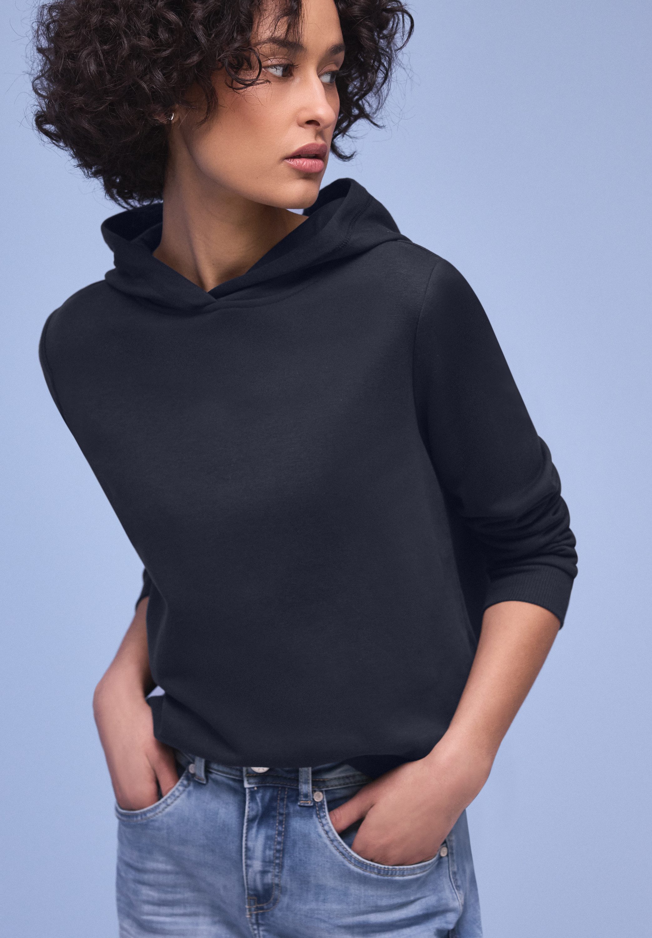 STREET ONE Sweatshirt in Unifarbe